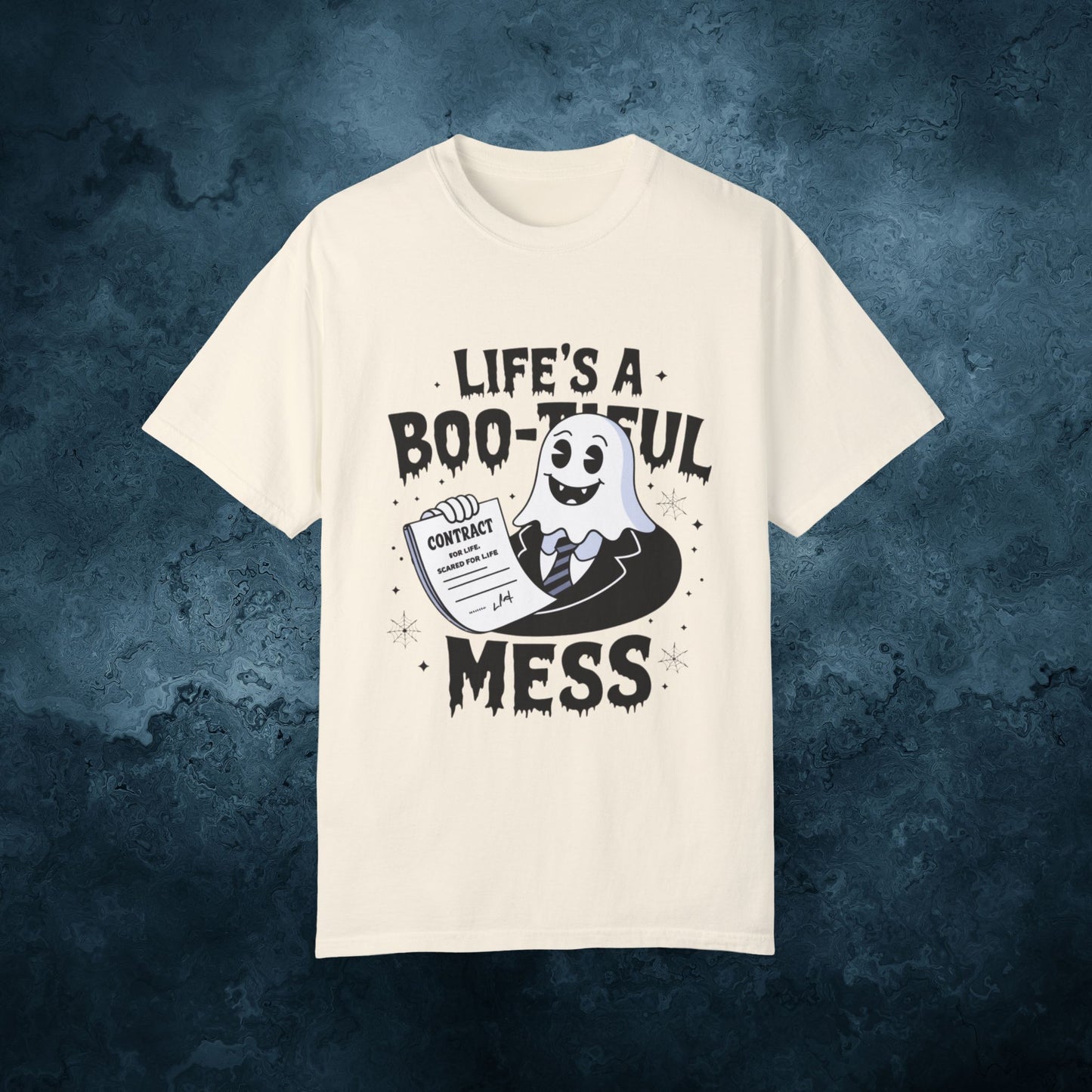 Ghost Halloween T-Shirt, Funny Ghost Design Tee, Life's A Boo-tiful Mess Shirt, Unique Halloween Gift, Spooky Graphic Tee