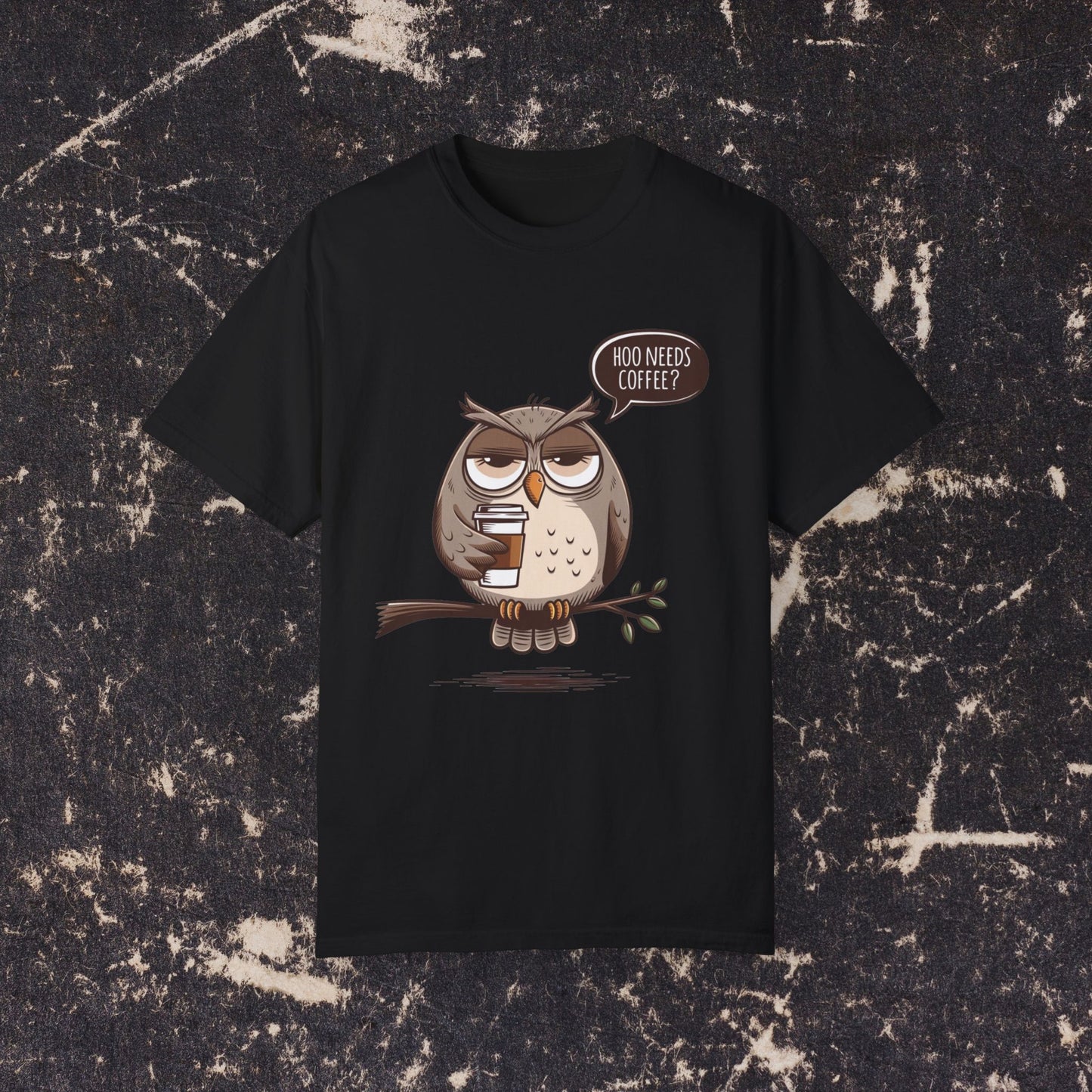 Funny Owl Coffee Lover Shirt, Hoo Needs Coffee T-Shirt, Cute Owl Graphic Tee, Humorous Coffee Clothing, Coffee Addict Top, Animal Lover