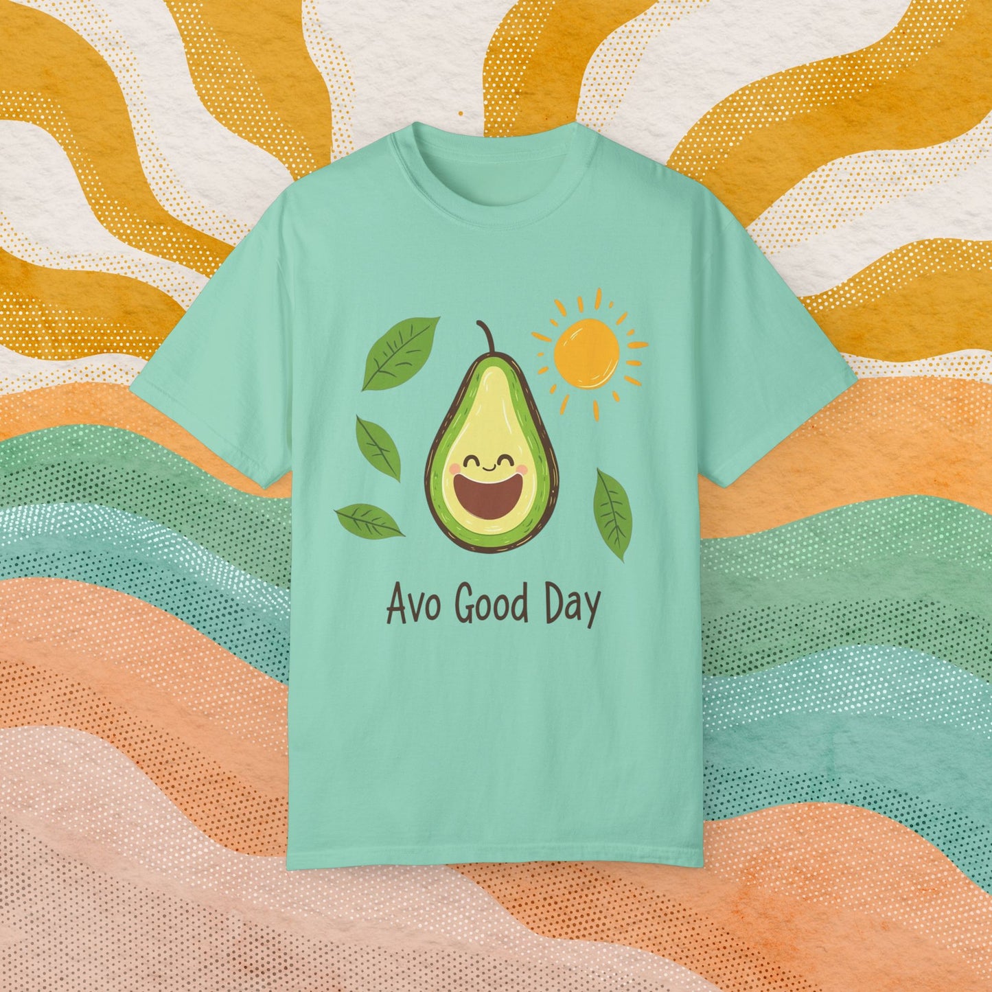 Funny Avocado T-Shirt, Avo Good Day Tee, Cute Graphic Top, Avocado Love Shirt, Sunny Day Avocado, Fun Casual Tee, Humorous Gift Idea