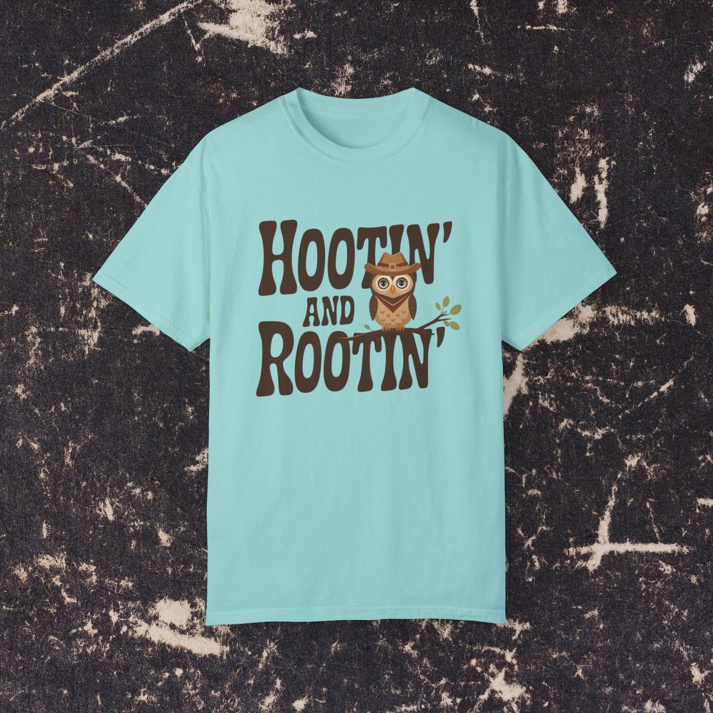 Cute Owl Hootin And Rootin TShirt, Funny Owl Graphic Tee, Adorable Owl Design Shirt, Owl Lover Gift, Western Style Owl Shirt