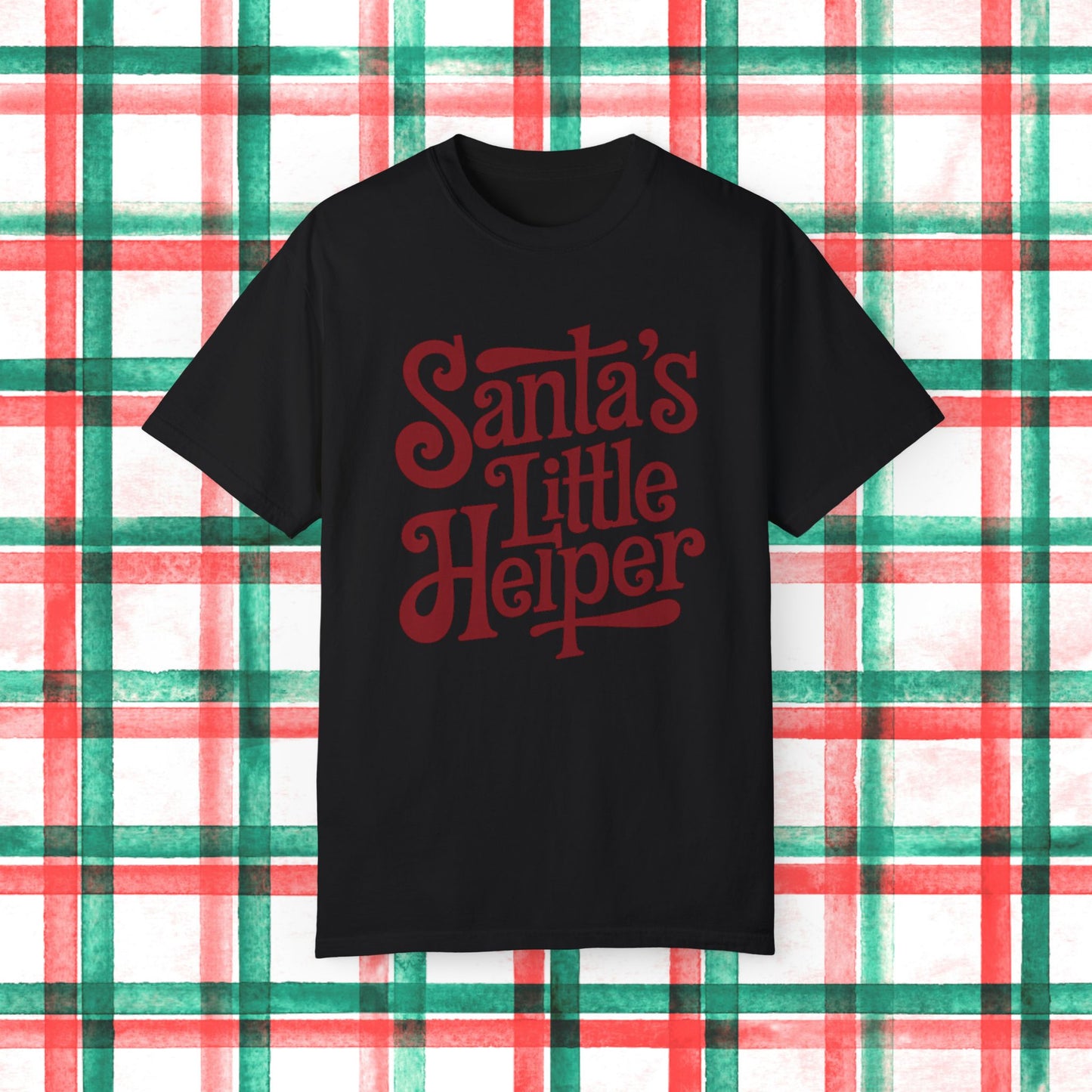 Santa's Little Helper T Shirt, Christmas Holiday Graphic Tee, Festive Santa Claus Shirt, Cute Holiday Gift Idea, Seasonal Family Shirt