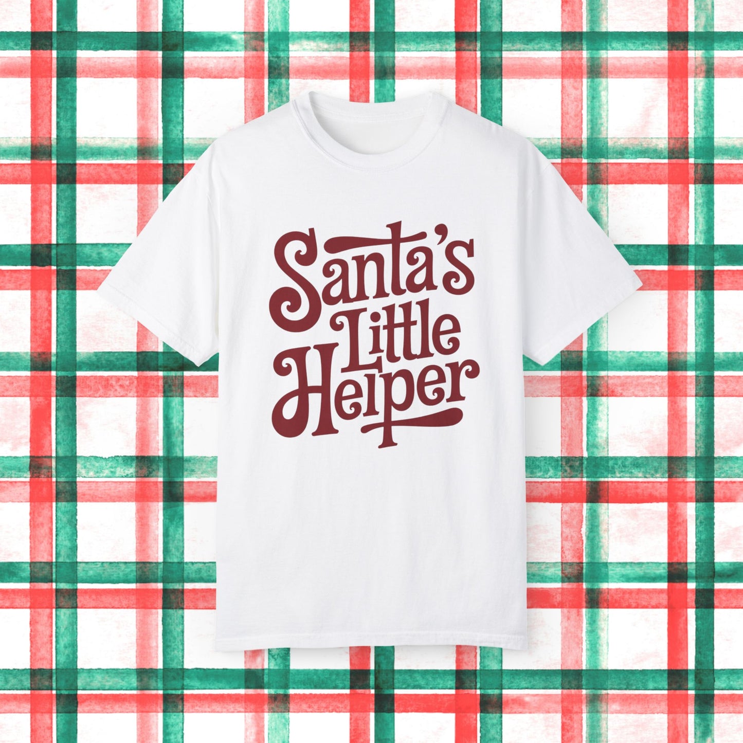 Santa's Little Helper T Shirt, Christmas Holiday Graphic Tee, Festive Santa Claus Shirt, Cute Holiday Gift Idea, Seasonal Family Shirt