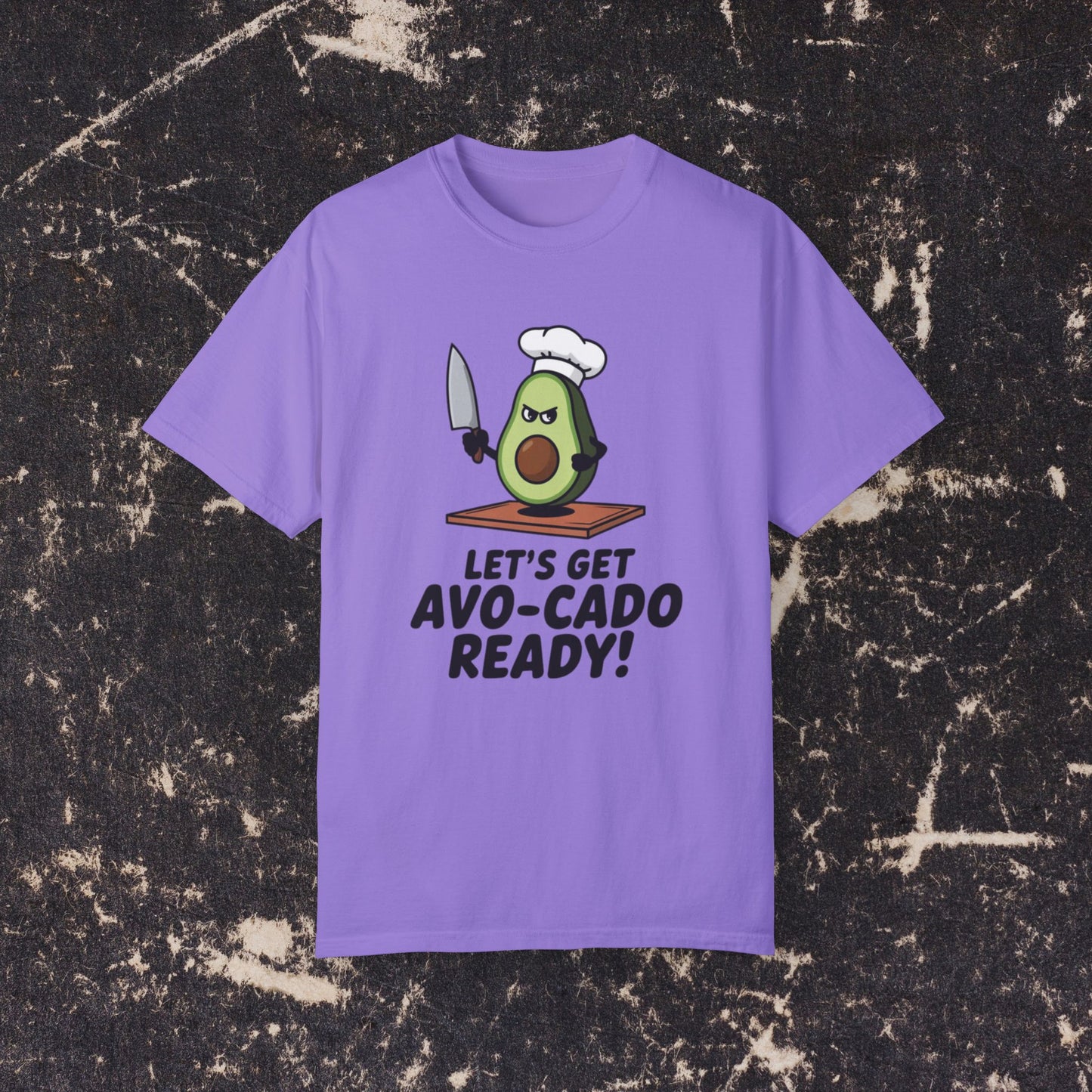 Funny Avocado Kitchen T-Shirt, Let's Get Avo-Cado Ready Tee, Chef Avocado Graphic Tee, Culinary Humor Shirt, Novelty Cooking Shirt