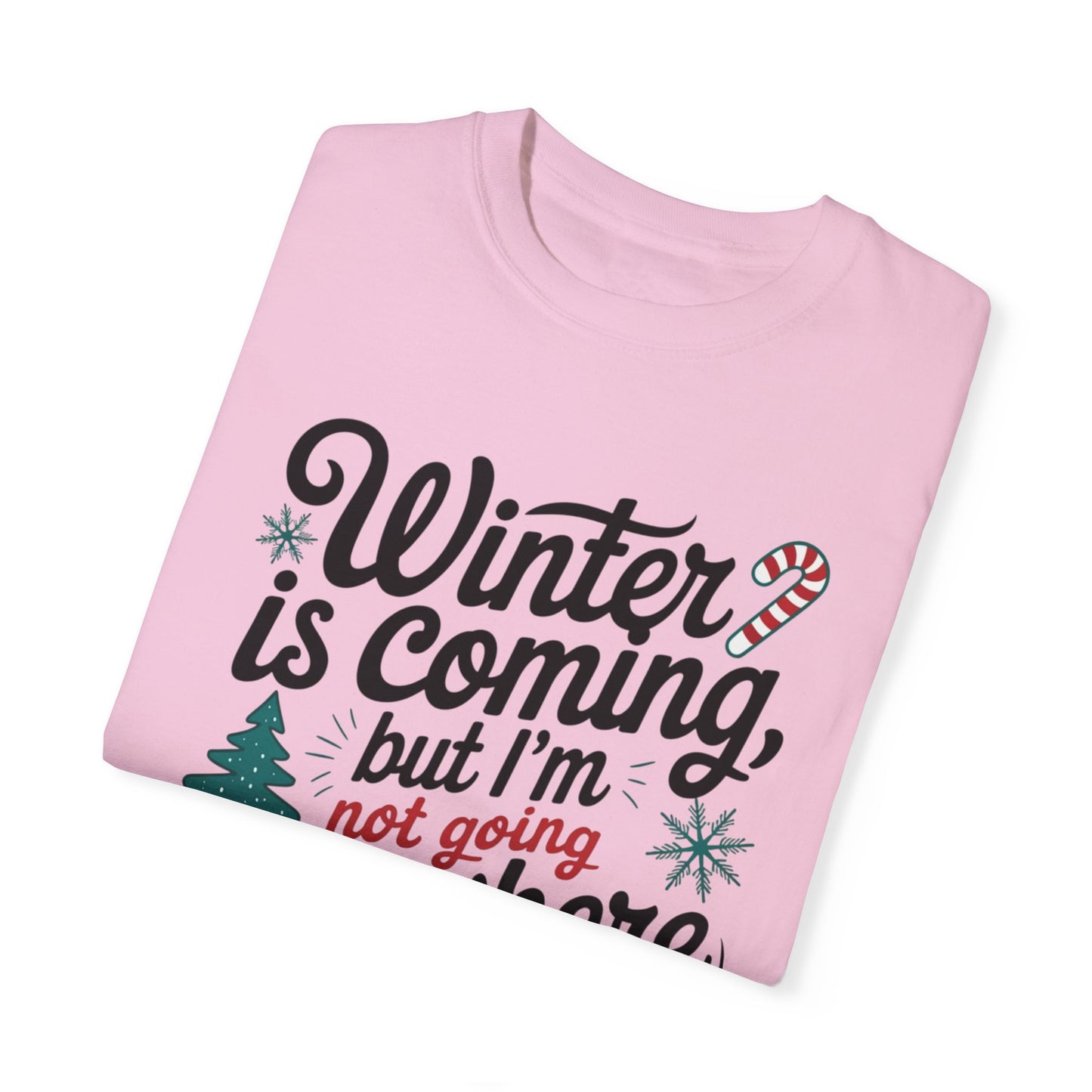 Winter is Coming But I'm Not Going Anywhere T Shirt Fun Holiday Tee Funny Christmas Shirt Cute Graphic Tee Shirt Gift