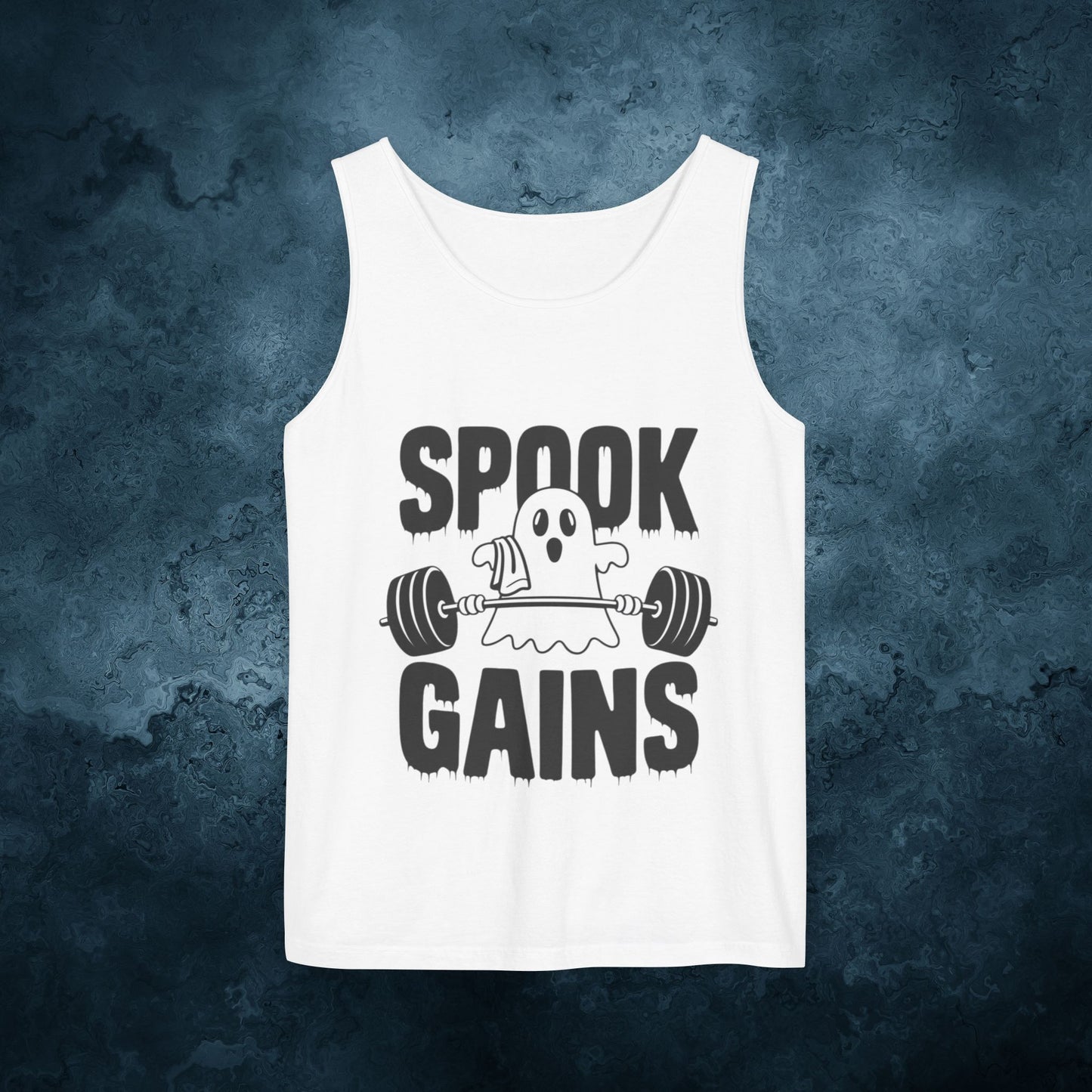 Spook Gains Ghost Weightlifting Graphic T-Shirts