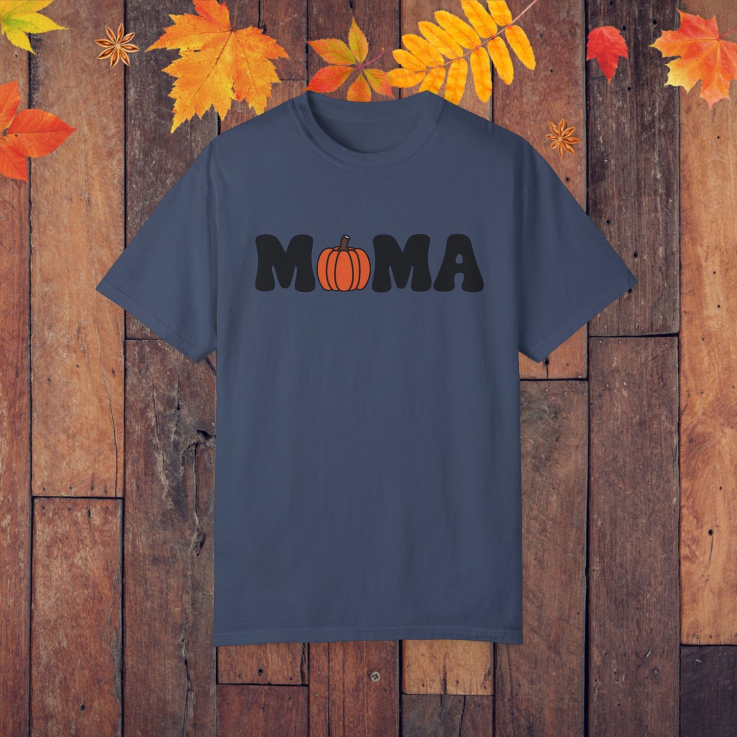 Halloween MAMA T Shirt Fall Pumpkin MAMA Graphic Tee Spooky Season T Shirt Halloween Mom Shirt Cute Pumpkin Tee