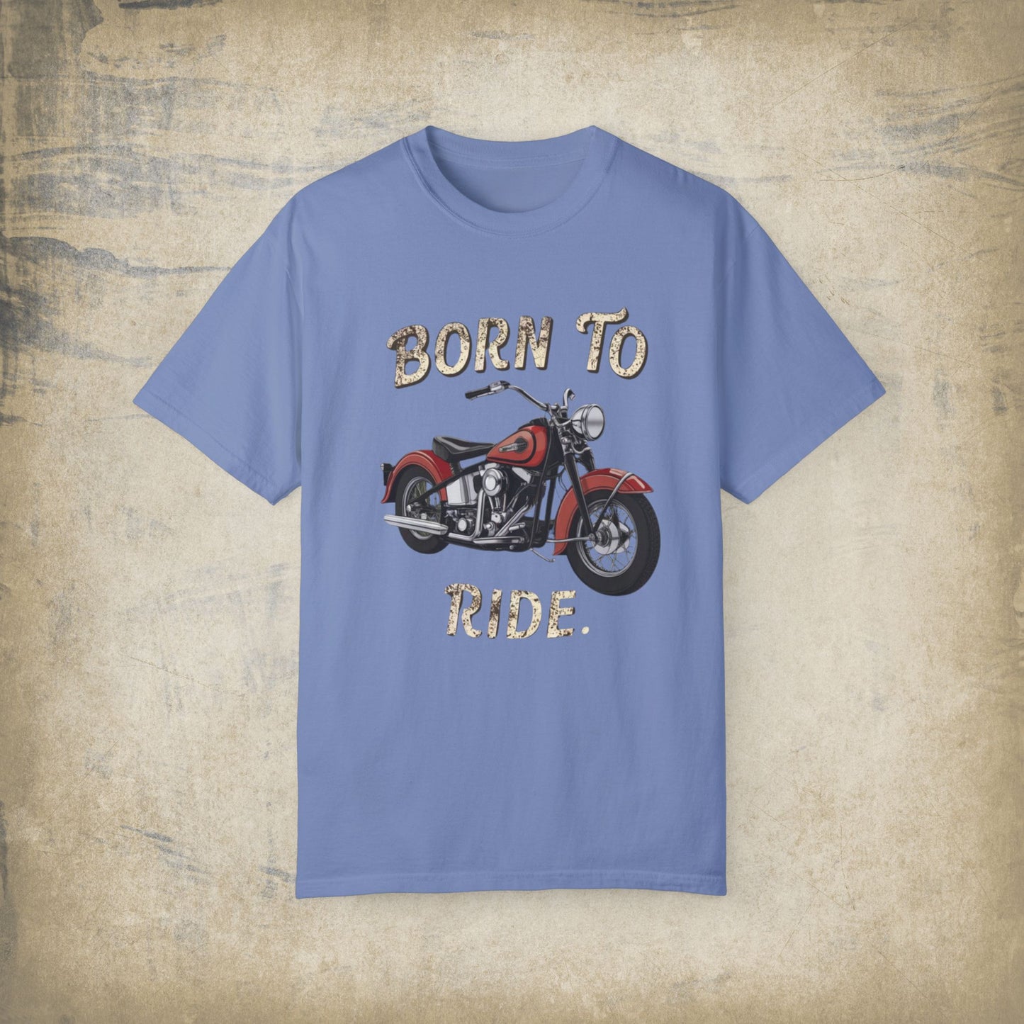 Born To Ride Graphic T-Shirt, Vintage Motorcycle Lover Shirt, Biker Gift, Retro Style Tee, Biker Enthusiast Apparel