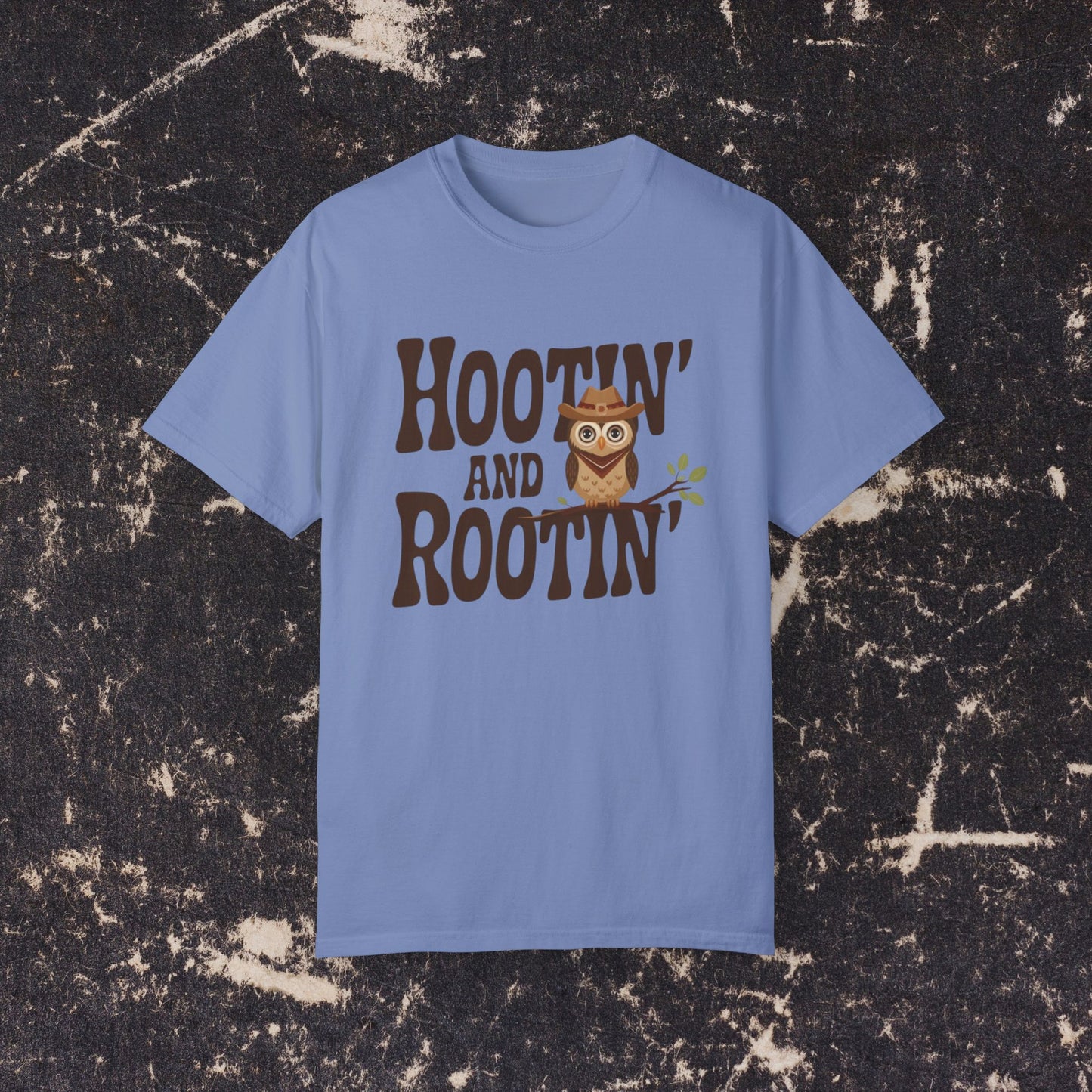 Cute Owl Hootin And Rootin TShirt, Funny Owl Graphic Tee, Adorable Owl Design Shirt, Owl Lover Gift, Western Style Owl Shirt