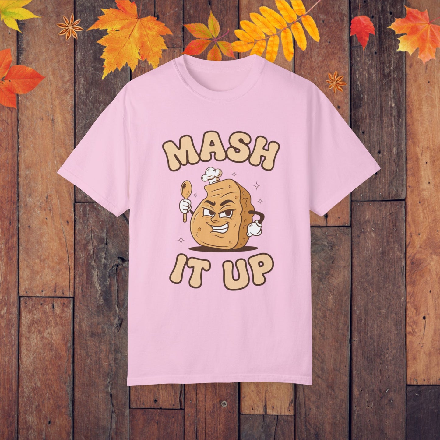 Funny Potato Chef Graphic Tee, Mash It Up T-Shirt, Cute Potato Pun Shirt, Foodie Humor Tee, Culinary Gift Idea, Creative Cook Apparel