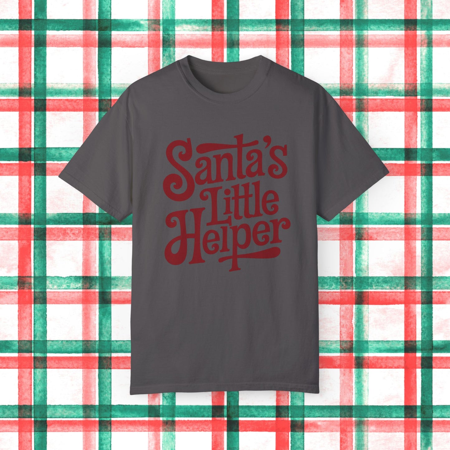 Santa's Little Helper T Shirt, Christmas Holiday Graphic Tee, Festive Santa Claus Shirt, Cute Holiday Gift Idea, Seasonal Family Shirt