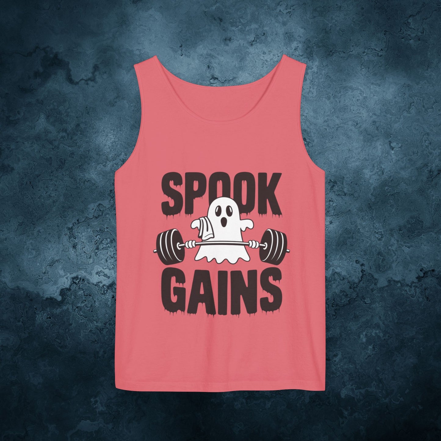 Spook Gains Ghost Weightlifting Graphic T-Shirts