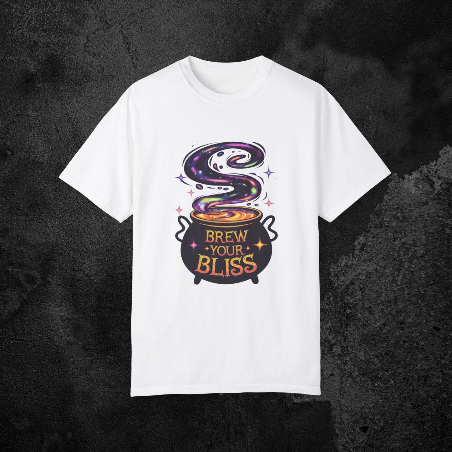 Brew Your Bliss T-Shirt, Magical Boiling Pot Design Tee, Funny Graphic Shirt, Unique Witchy Apparel, Cute Gift Idea