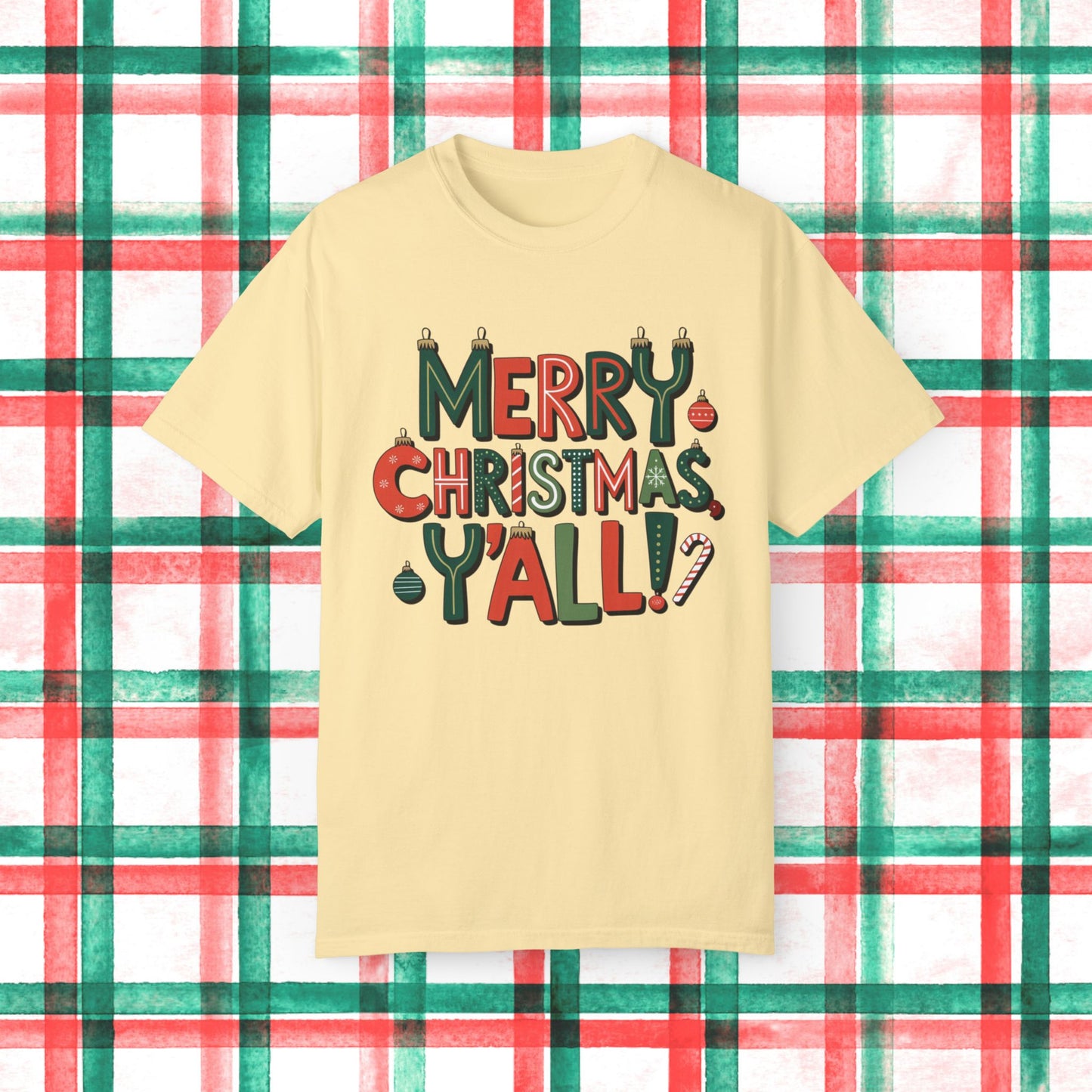 Funny Christmas T-Shirt, Merry Christmas Y'All Graphic Tee, Festive Holiday Shirt, Cute Xmas Gift, Holiday Party Outfit