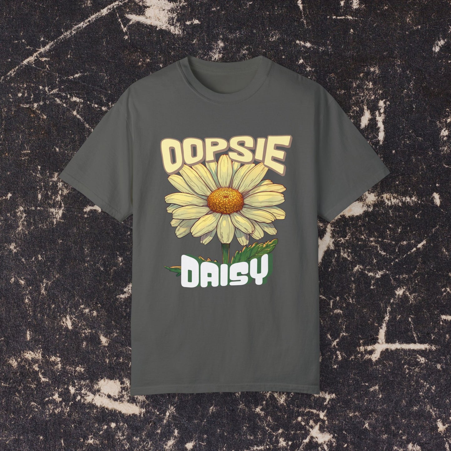 Oopsie Daisy Graphic Tee, Cute Flower T-Shirt, Funny Casual Wear, Women's Summer Outfit, Trendy Graphic Shirt, Gift for Her