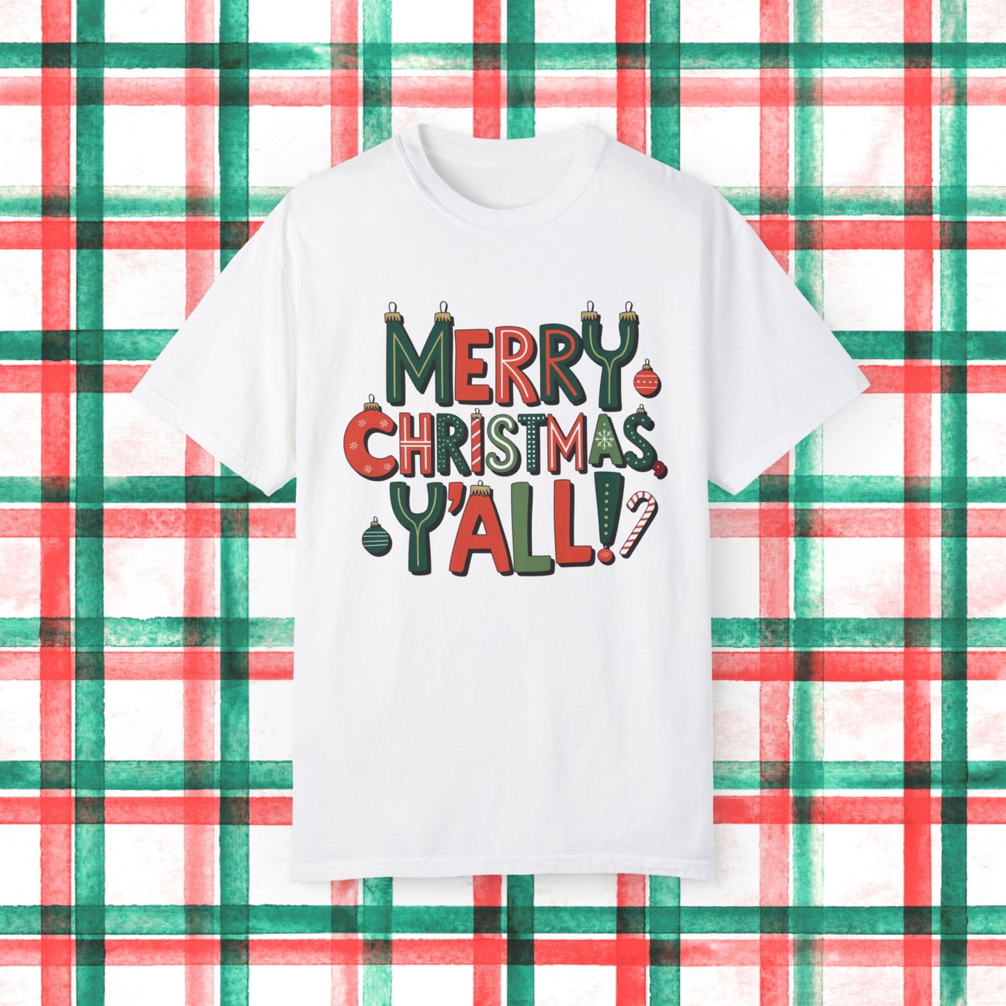 Funny Christmas T-Shirt, Merry Christmas Y'All Graphic Tee, Festive Holiday Shirt, Cute Xmas Gift, Holiday Party Outfit