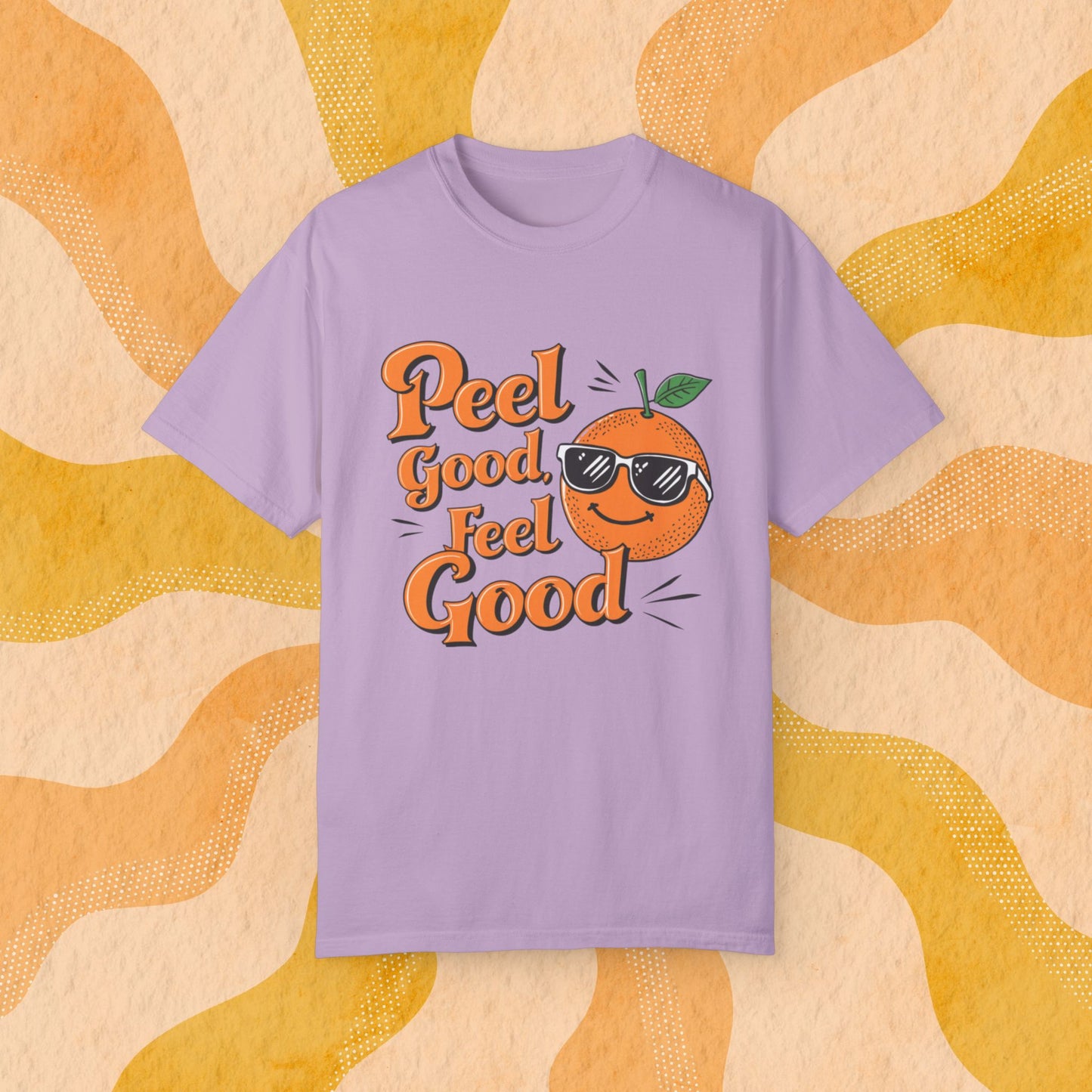 Orange Graphic Tee, Funny T-Shirt, Peel Good Feel Good Design, Cool Casual Shirt, Cute Orange Graphic, Gift for Friends, Unisex Tee