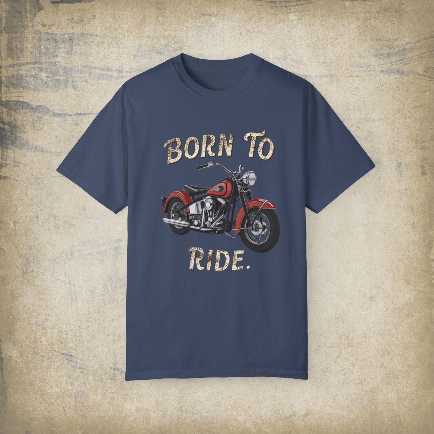 Born To Ride Graphic T-Shirt, Vintage Motorcycle Lover Shirt, Biker Gift, Retro Style Tee, Biker Enthusiast Apparel