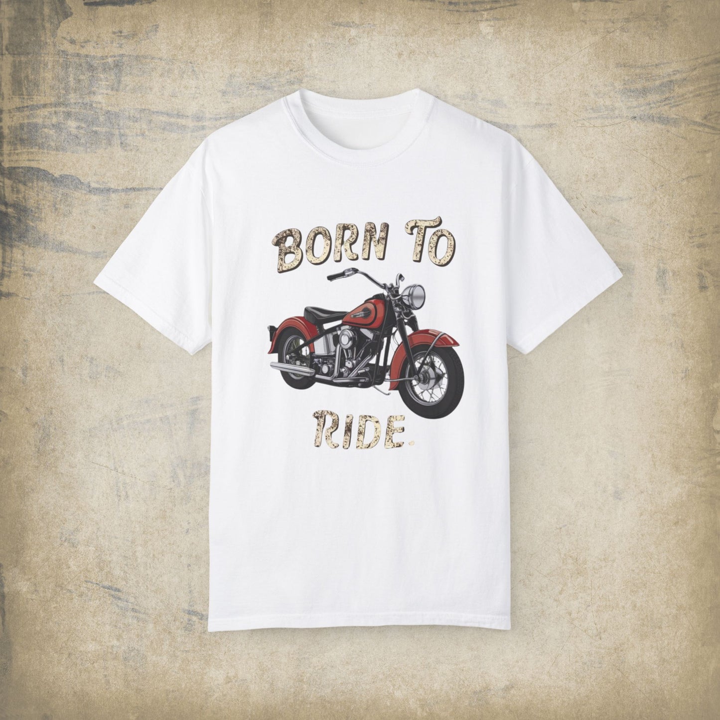 Born To Ride Graphic T-Shirt, Vintage Motorcycle Lover Shirt, Biker Gift, Retro Style Tee, Biker Enthusiast Apparel