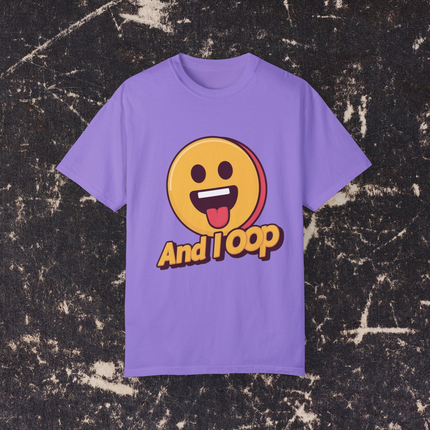 Funny Emoji And I Oop T-Shirt, Humor Graphic Tee, Perfect Novelty Gift, Cute Face Design, Casual Everyday Wear, Cool Fun Top