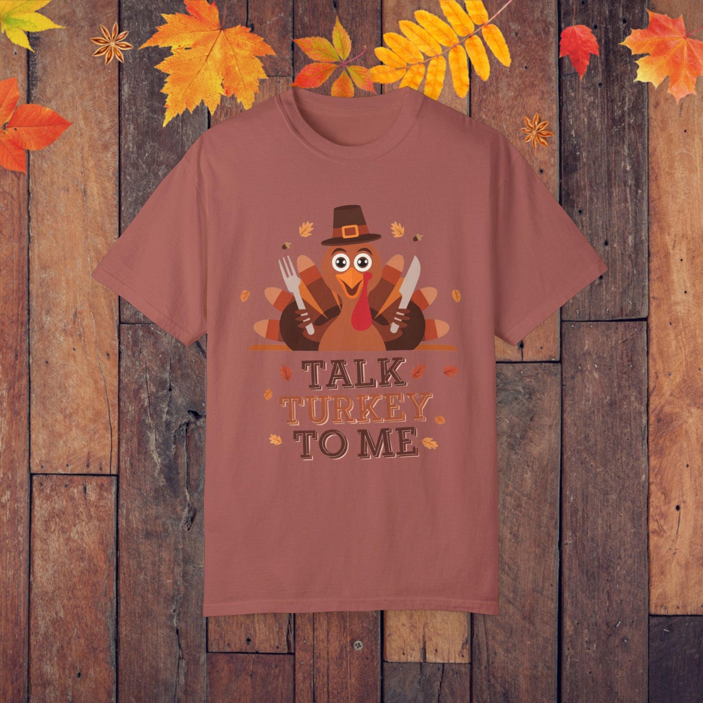 Funny Talk Turkey To Me T-Shirt, Thanksgiving Turkey Graphic Tee, Cute Holiday Shirt, Fall Season Top, Women Men Kids Shirt