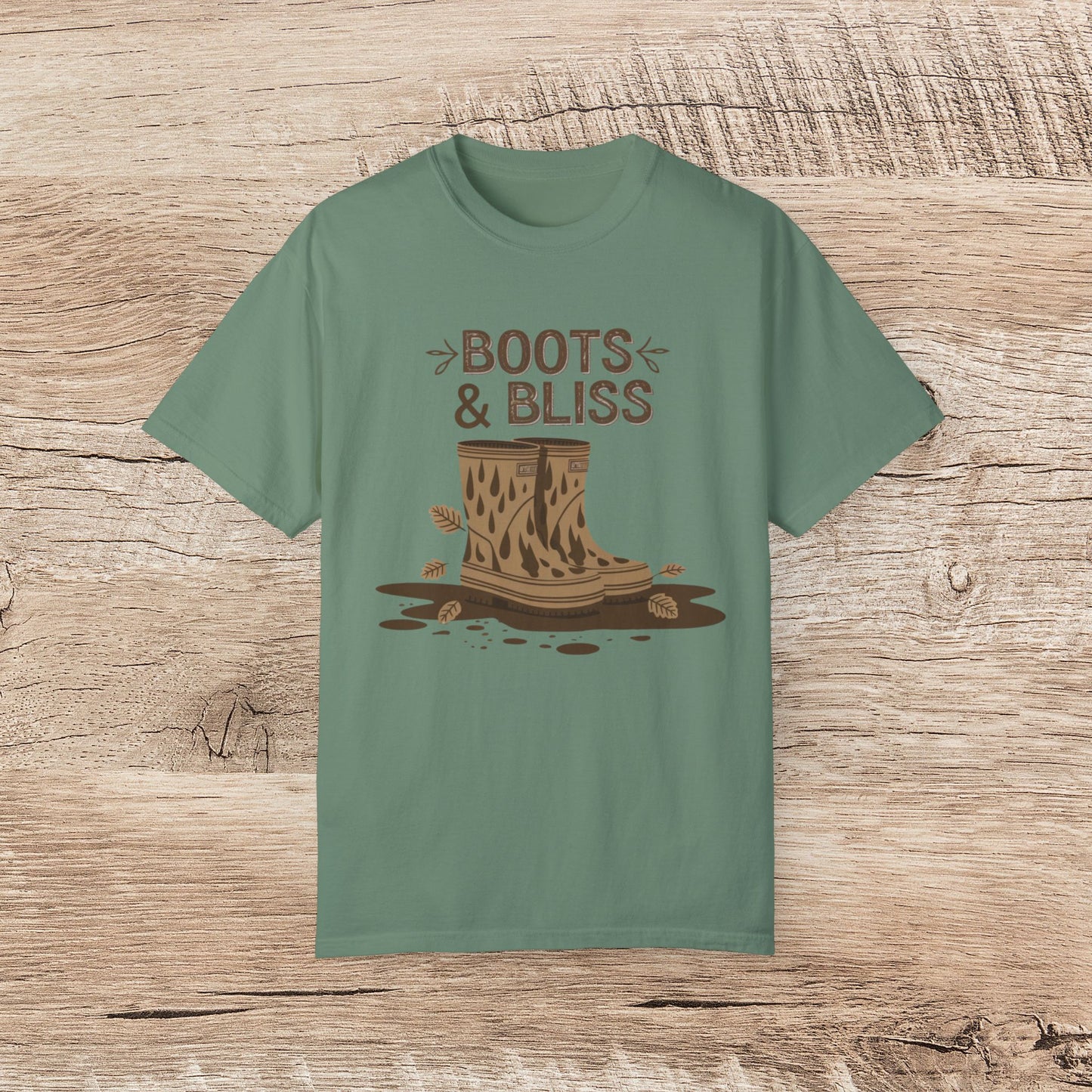 Boots and Bliss Graphic Tee, Comfortable Unisex T-Shirt, Casual Everyday Shirt, Fashionable Boots Design, Fall Apparel