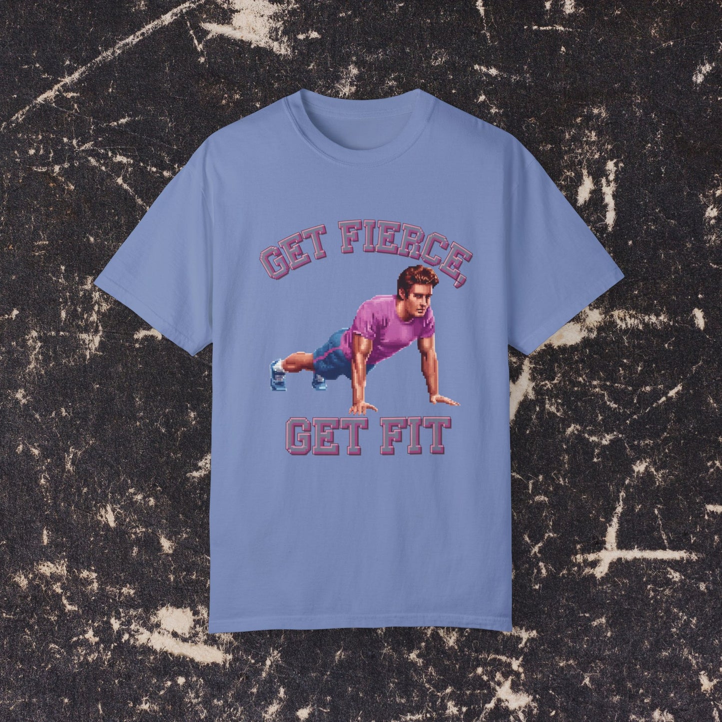 Get Fierce Get Fit T-shirt, Fitness Motivation Tee, Workout Graphic Shirt, Exercise Enthusiast Gift, Active Lifestyle Apparel