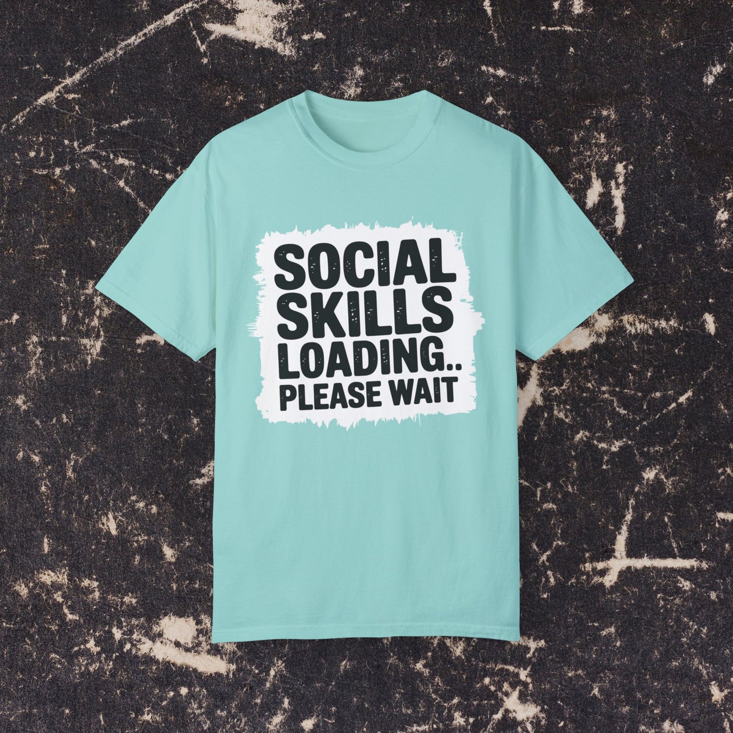 Social Skills Loading Please Wait Funny T-Shirt, Humorous Tee for Introverts, Sarcastic Gift Shirt, Unique Graphic Tee, Casual Wear