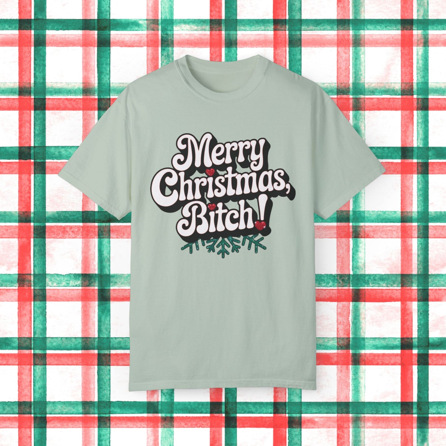 Funny Christmas T-Shirt, Merry Christmas Bitch Shirt, Holiday Party Tee, Trendy Xmas Apparel, Humorous Festive Top, Gift for Friends