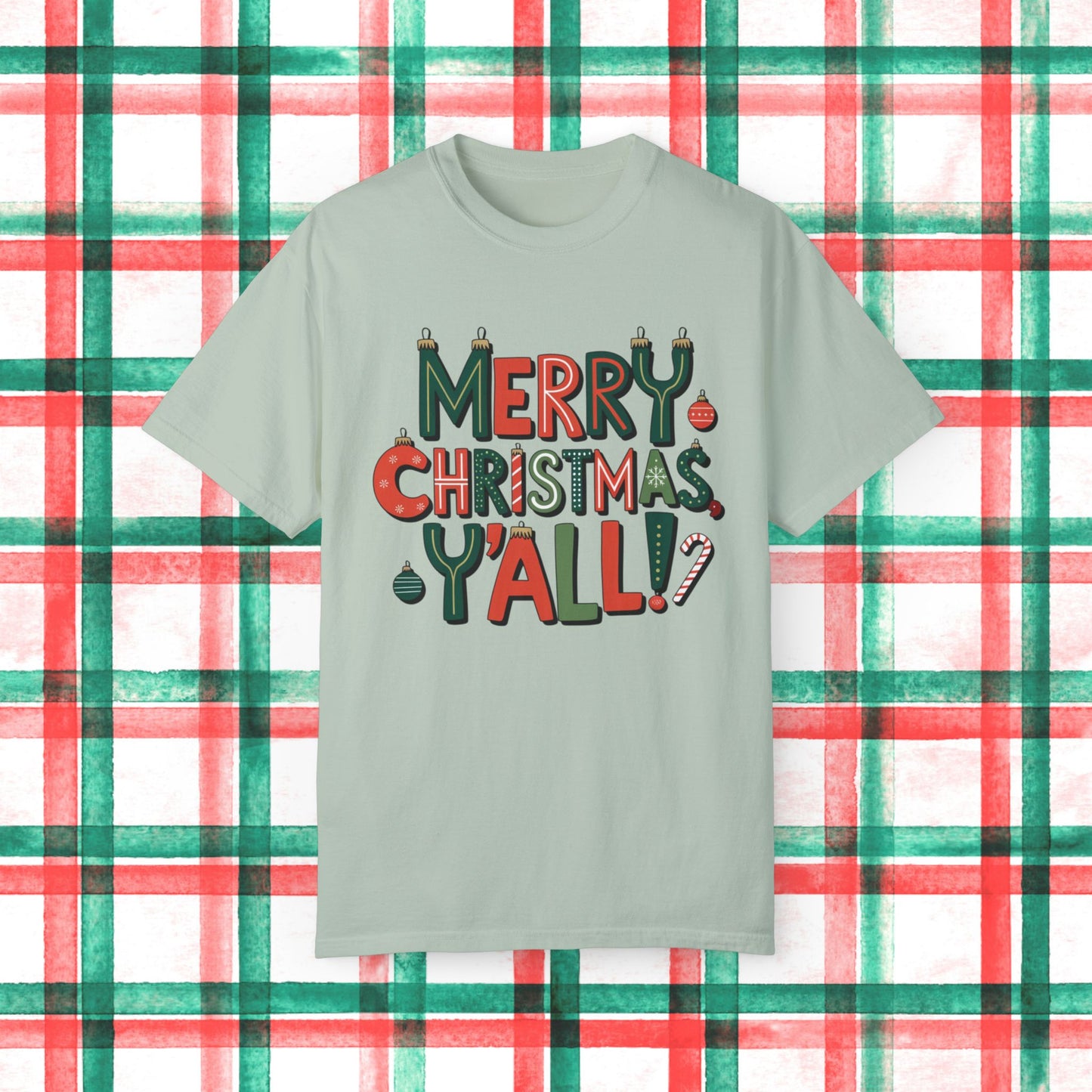 Funny Christmas T-Shirt, Merry Christmas Y'All Graphic Tee, Festive Holiday Shirt, Cute Xmas Gift, Holiday Party Outfit