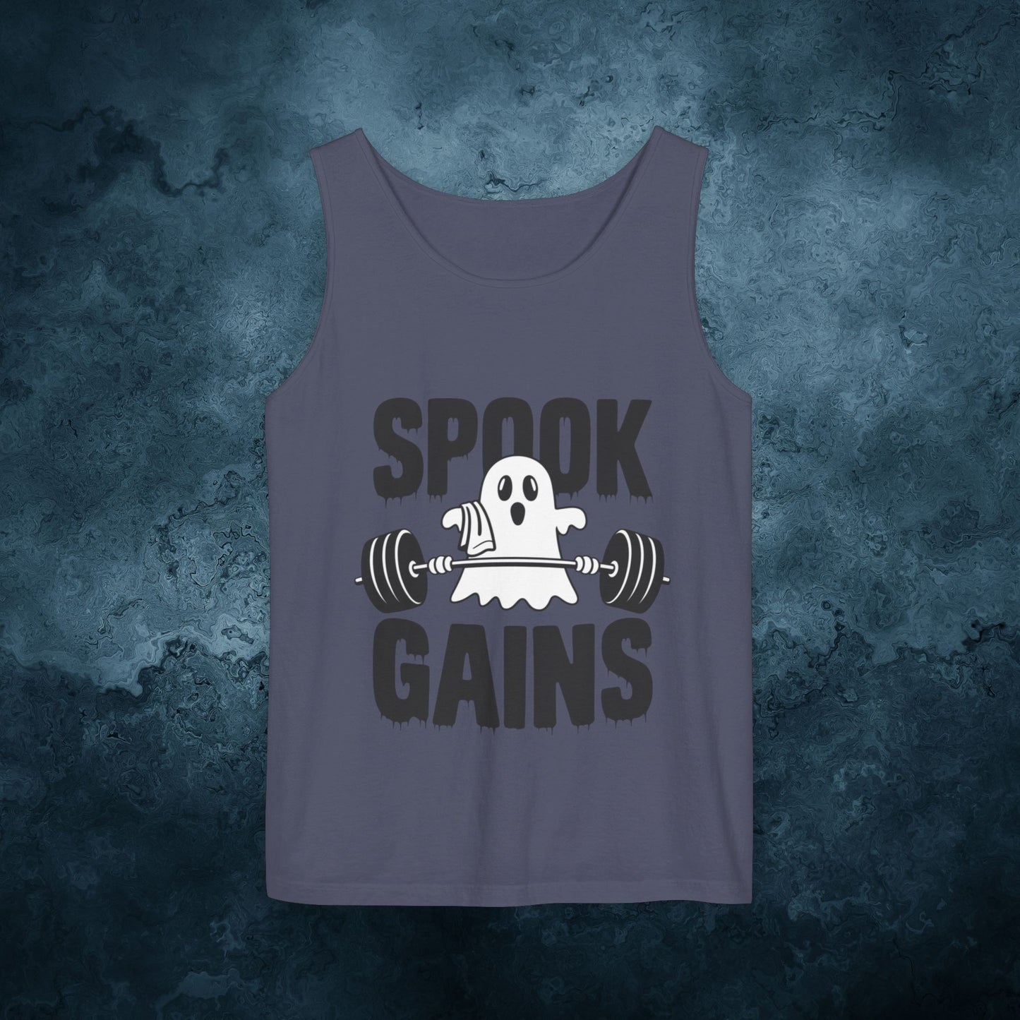 Spook Gains Ghost Weightlifting Graphic T-Shirts