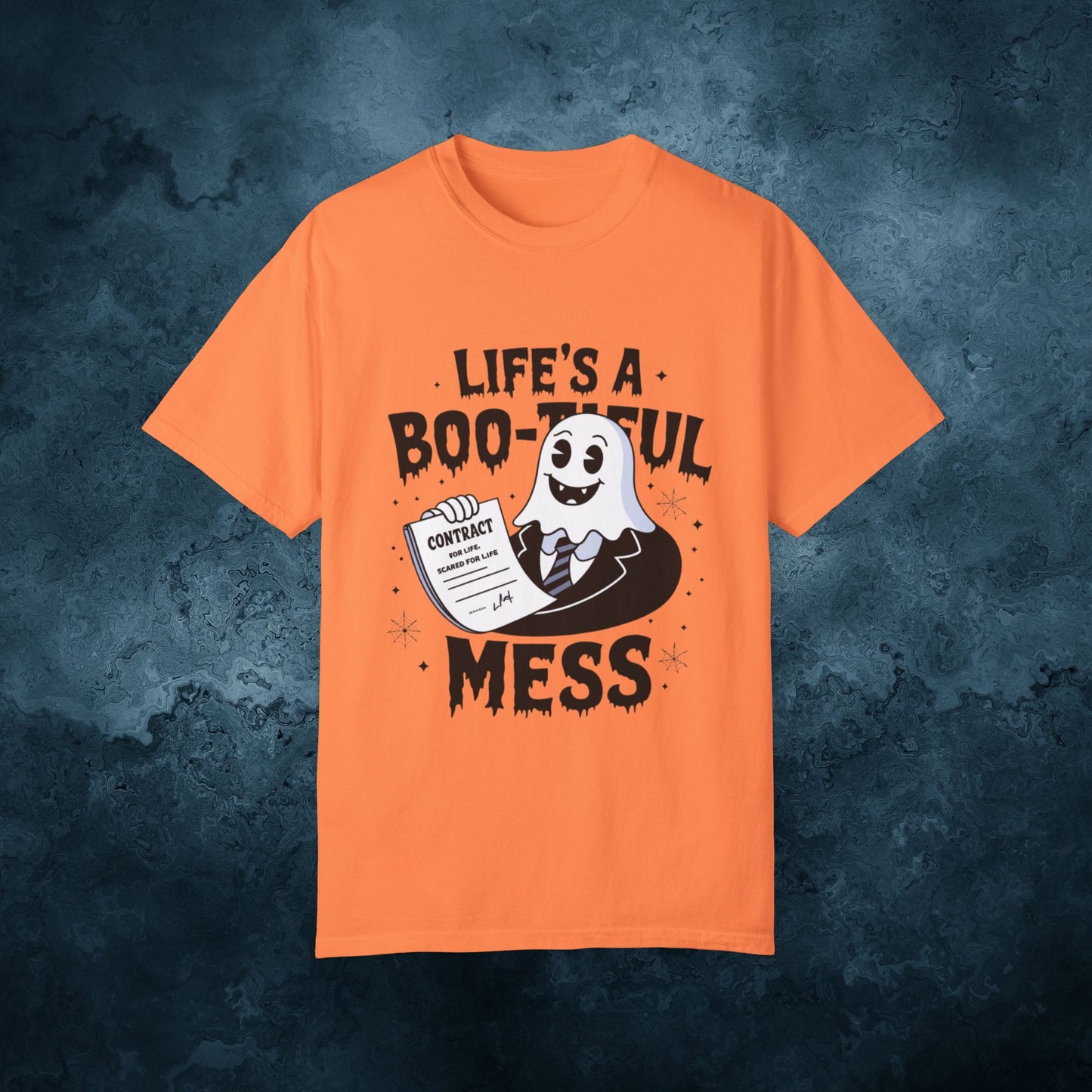 Ghost Halloween T-Shirt, Funny Ghost Design Tee, Life's A Boo-tiful Mess Shirt, Unique Halloween Gift, Spooky Graphic Tee