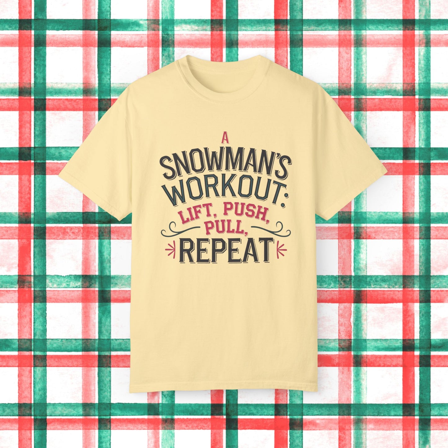 A Snowmans Workout TShirt Funny Fitness Shirt Gym Humor Tee Holiday Workout TShirt Winter Exercise Shirt Unique Gift Idea