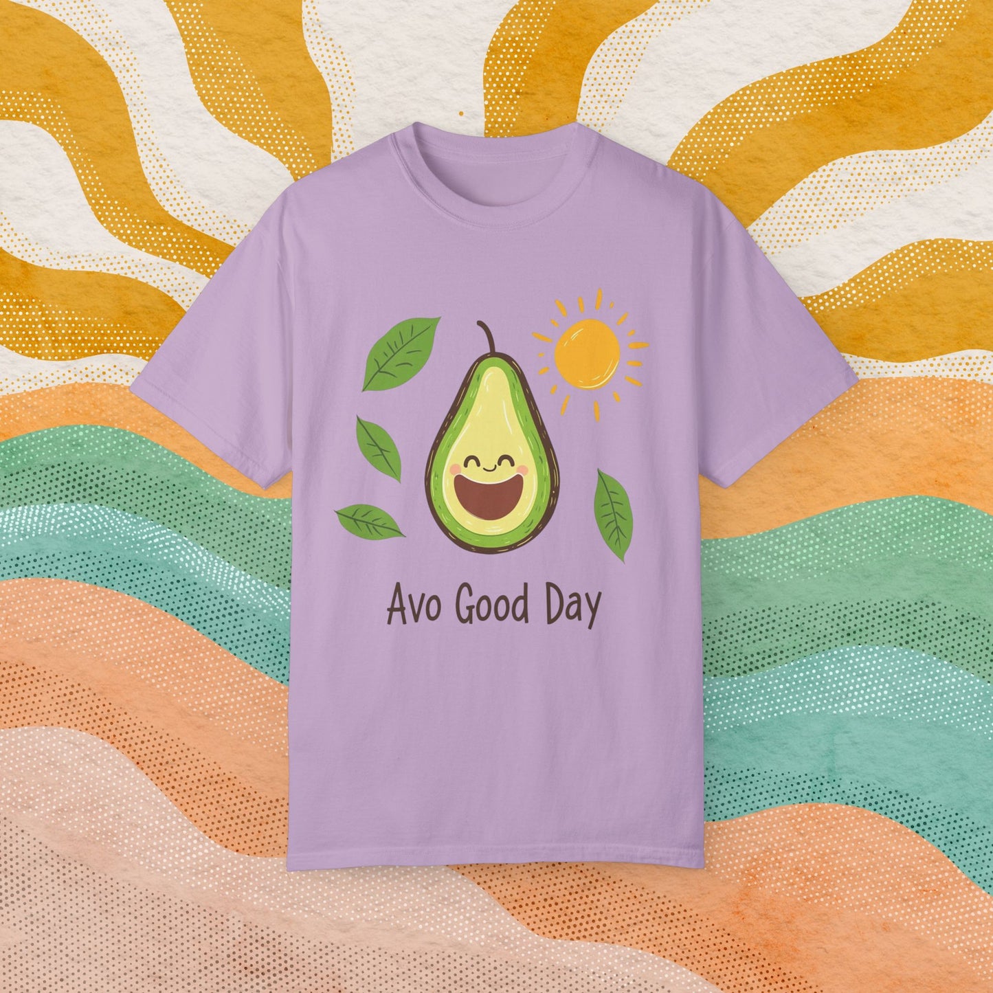 Funny Avocado T-Shirt, Avo Good Day Tee, Cute Graphic Top, Avocado Love Shirt, Sunny Day Avocado, Fun Casual Tee, Humorous Gift Idea