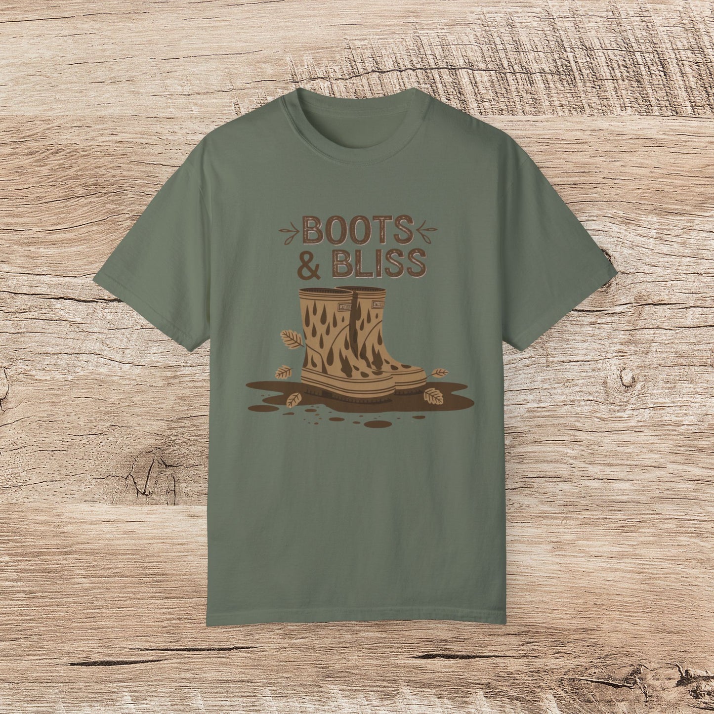 Boots and Bliss Graphic Tee, Comfortable Unisex T-Shirt, Casual Everyday Shirt, Fashionable Boots Design, Fall Apparel