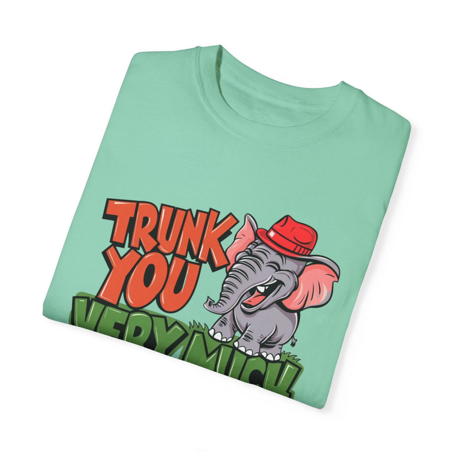 Funny Elephant Graphic Tee, Trunk You Very Much Shirt, Cute Animal Pun T-Shirt, Humorous Elephant Gift, Quirky Animal Lover Top