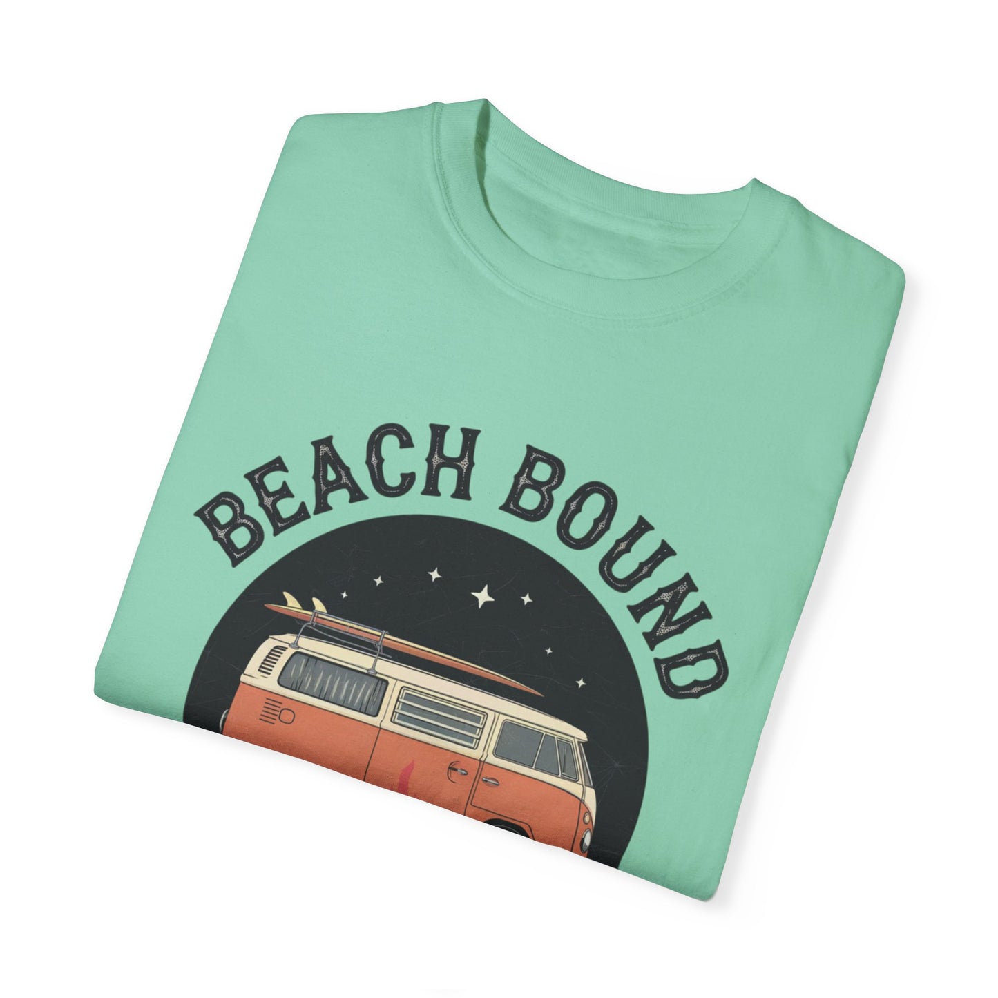 Retro Van Beach Bound Forever Shirt, Vintage Surfing T-Shirt, Summer Beach Campfire Tee, Coastal Lifestyle Top, Adventure Graphic Tee