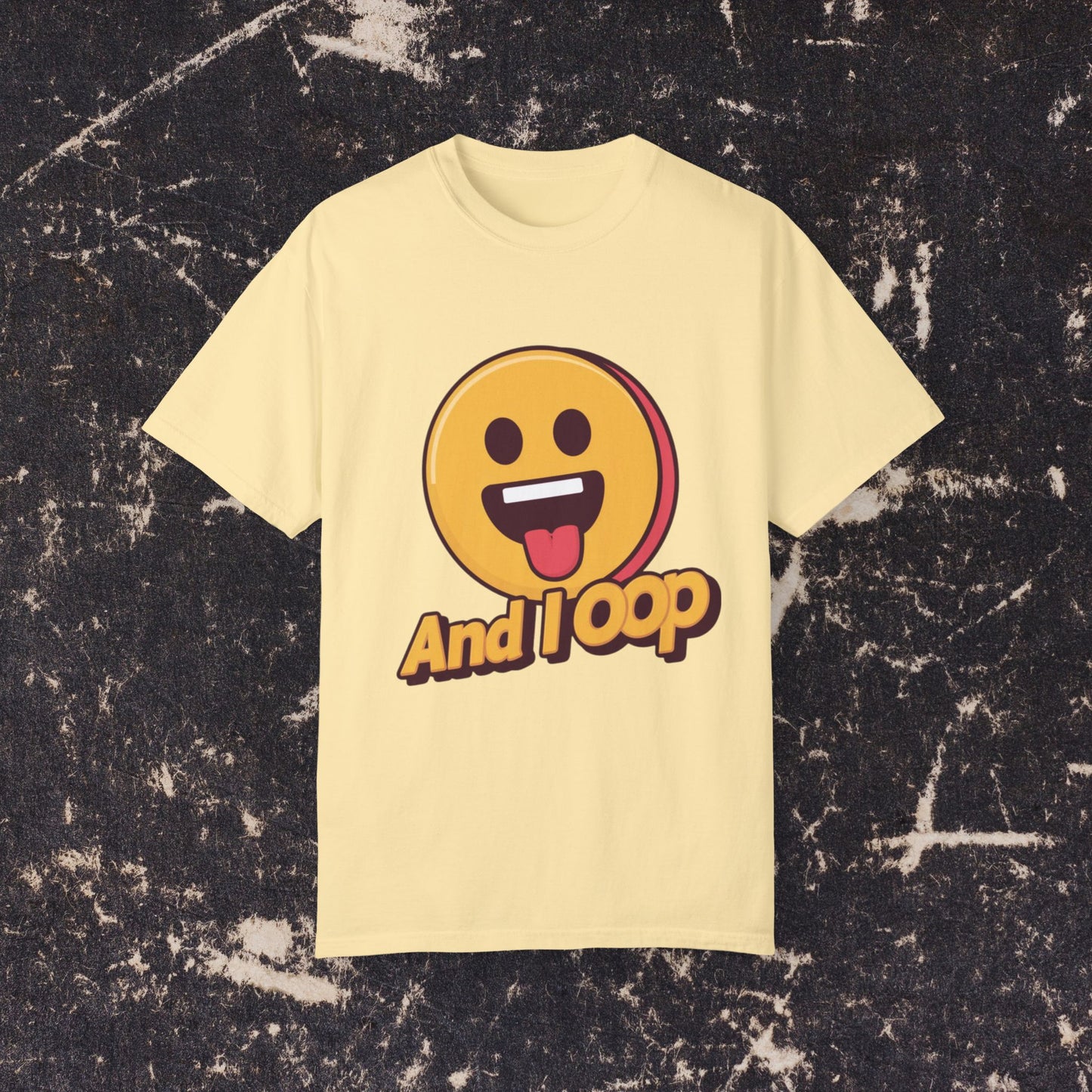 Funny Emoji And I Oop T-Shirt, Humor Graphic Tee, Perfect Novelty Gift, Cute Face Design, Casual Everyday Wear, Cool Fun Top