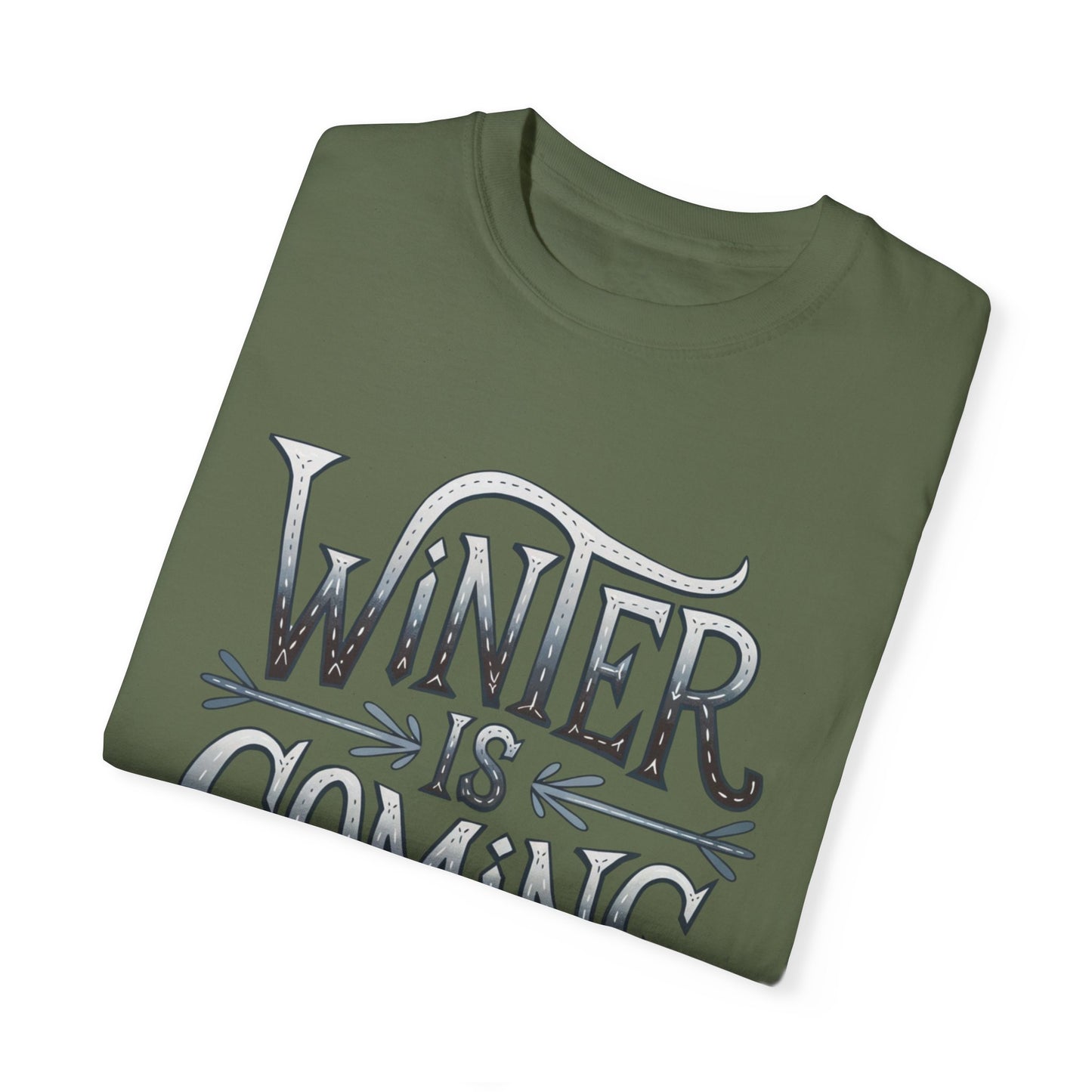 Winter is Coming T-Shirt, Cool Winter Graphic Tee, Fun Winter Quote Shirt, Casual Winter Fashion Tee, Game Day Winter Apparel