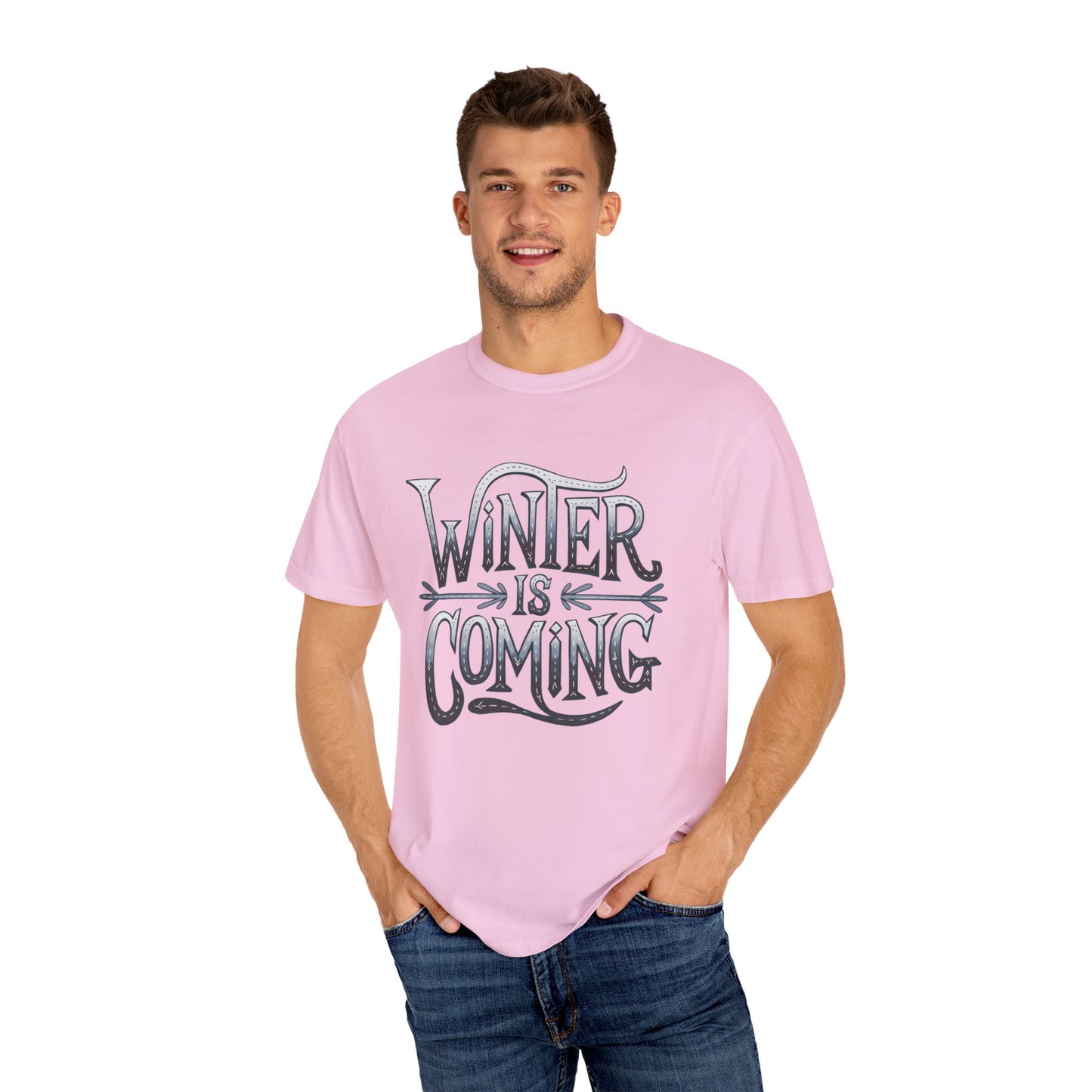 Winter is Coming T-Shirt, Cool Winter Graphic Tee, Fun Winter Quote Shirt, Casual Winter Fashion Tee, Game Day Winter Apparel