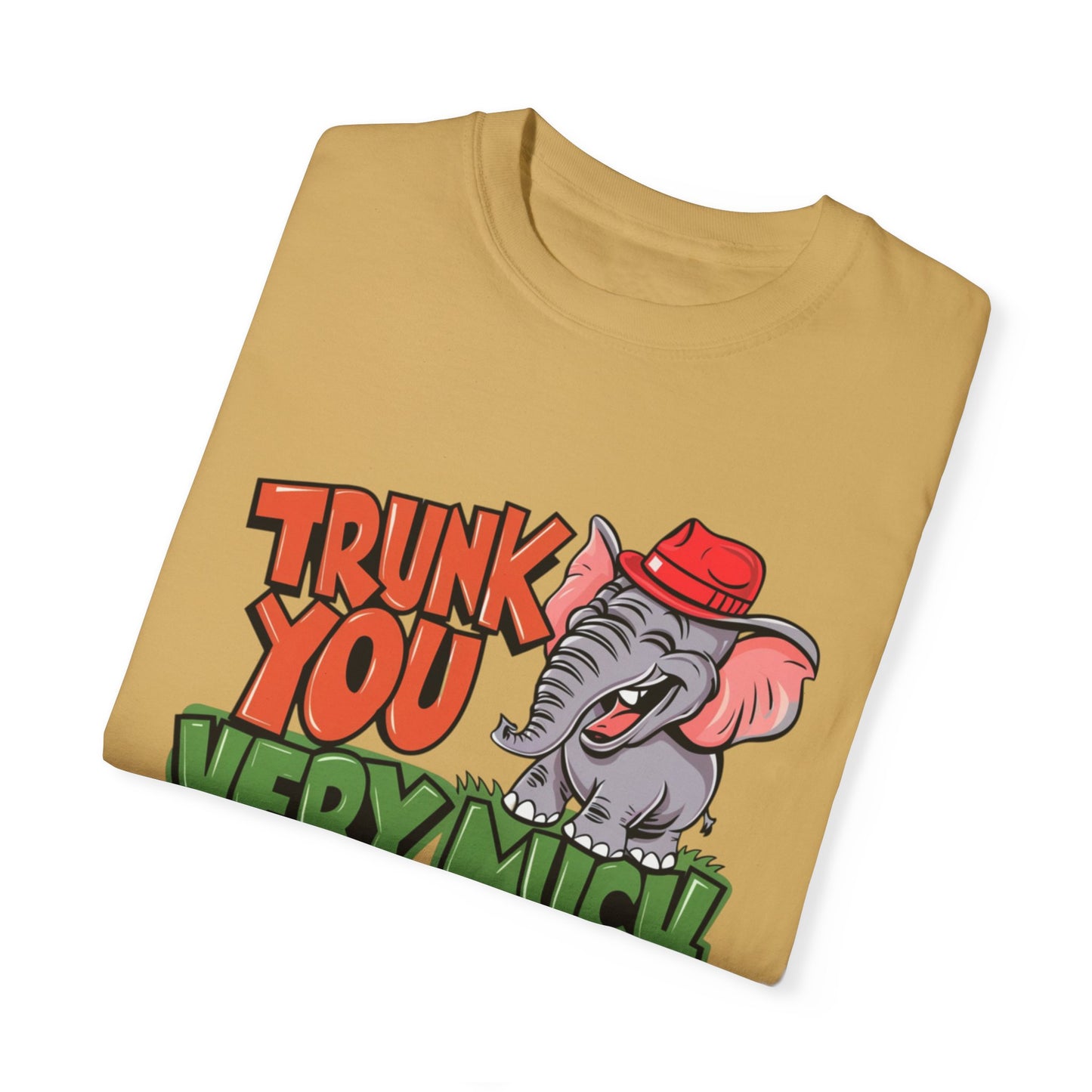 Funny Elephant Graphic Tee, Trunk You Very Much Shirt, Cute Animal Pun T-Shirt, Humorous Elephant Gift, Quirky Animal Lover Top