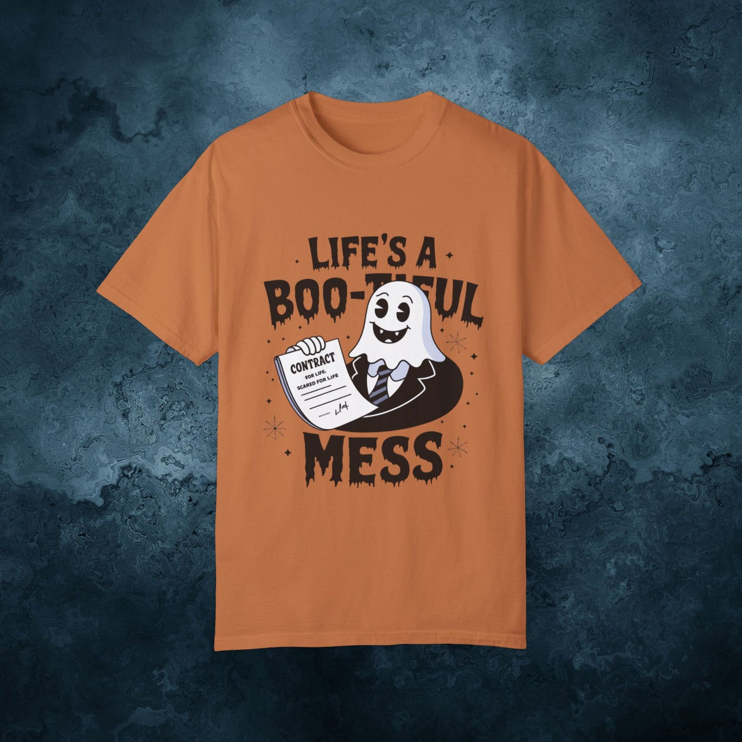 Ghost Halloween T-Shirt, Funny Ghost Design Tee, Life's A Boo-tiful Mess Shirt, Unique Halloween Gift, Spooky Graphic Tee