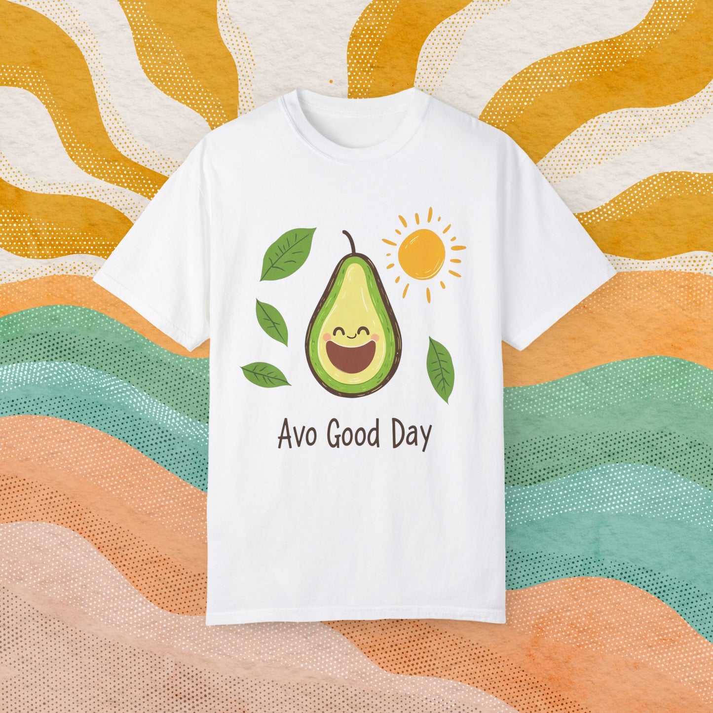 Funny Avocado T-Shirt, Avo Good Day Tee, Cute Graphic Top, Avocado Love Shirt, Sunny Day Avocado, Fun Casual Tee, Humorous Gift Idea