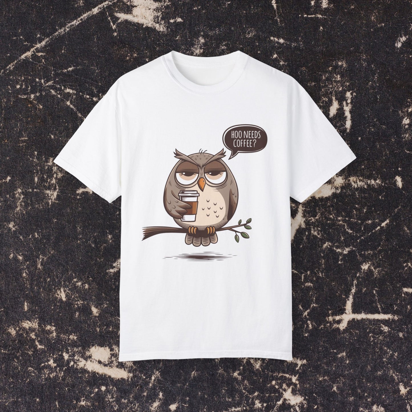 Funny Owl Coffee Lover Shirt, Hoo Needs Coffee T-Shirt, Cute Owl Graphic Tee, Humorous Coffee Clothing, Coffee Addict Top, Animal Lover