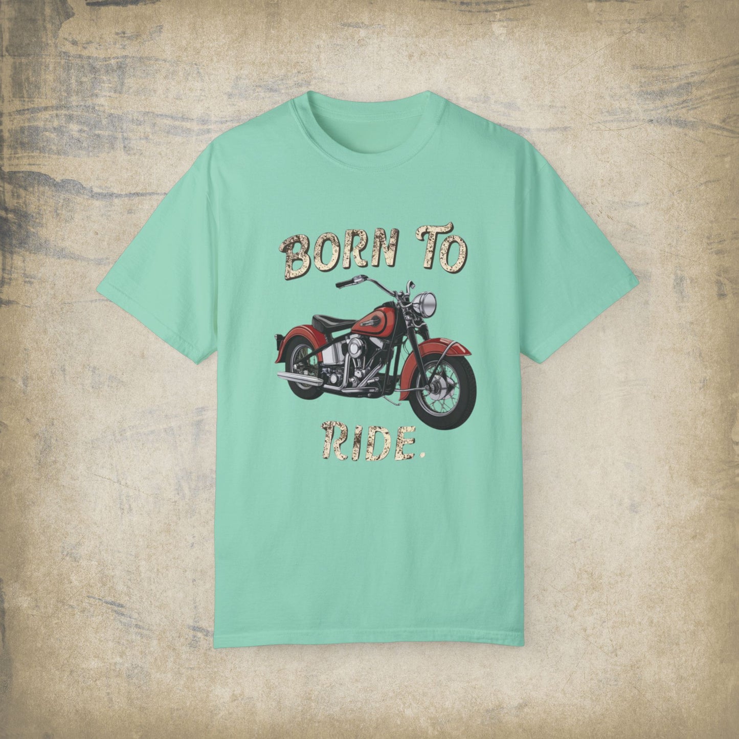 Born To Ride Graphic T-Shirt, Vintage Motorcycle Lover Shirt, Biker Gift, Retro Style Tee, Biker Enthusiast Apparel