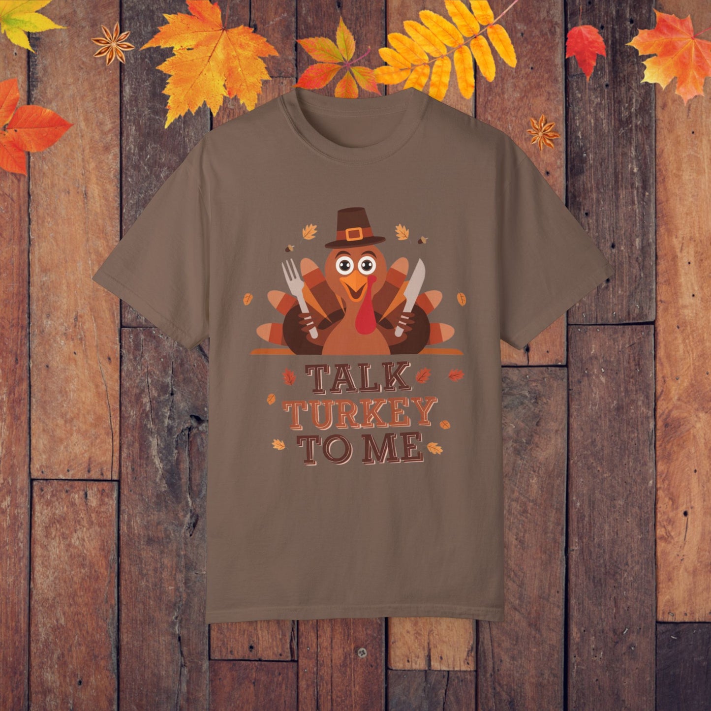 Funny Talk Turkey To Me T-Shirt, Thanksgiving Turkey Graphic Tee, Cute Holiday Shirt, Fall Season Top, Women Men Kids Shirt