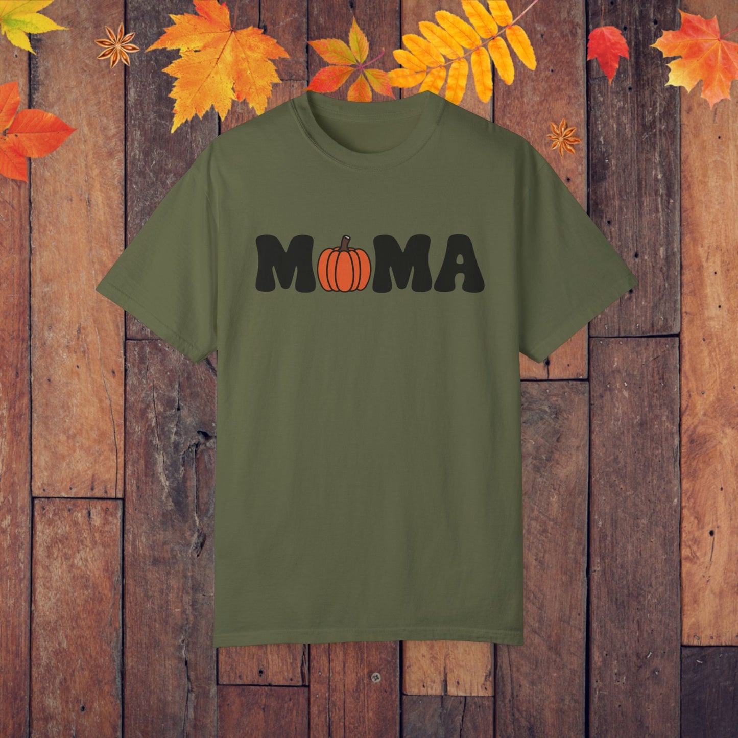 Halloween MAMA T Shirt Fall Pumpkin MAMA Graphic Tee Spooky Season T Shirt Halloween Mom Shirt Cute Pumpkin Tee