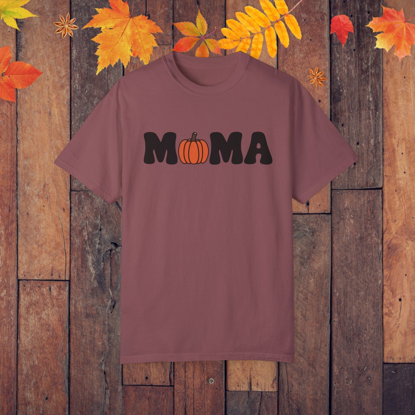 Halloween MAMA T Shirt Fall Pumpkin MAMA Graphic Tee Spooky Season T Shirt Halloween Mom Shirt Cute Pumpkin Tee