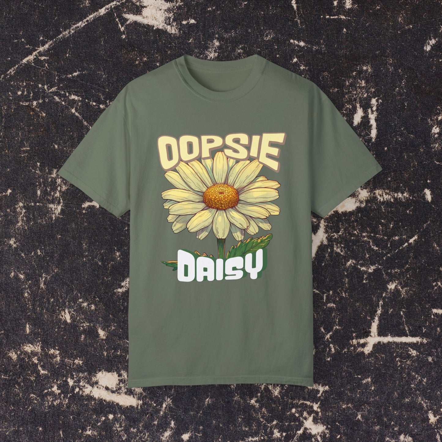 Oopsie Daisy Graphic Tee, Cute Flower T-Shirt, Funny Casual Wear, Women's Summer Outfit, Trendy Graphic Shirt, Gift for Her