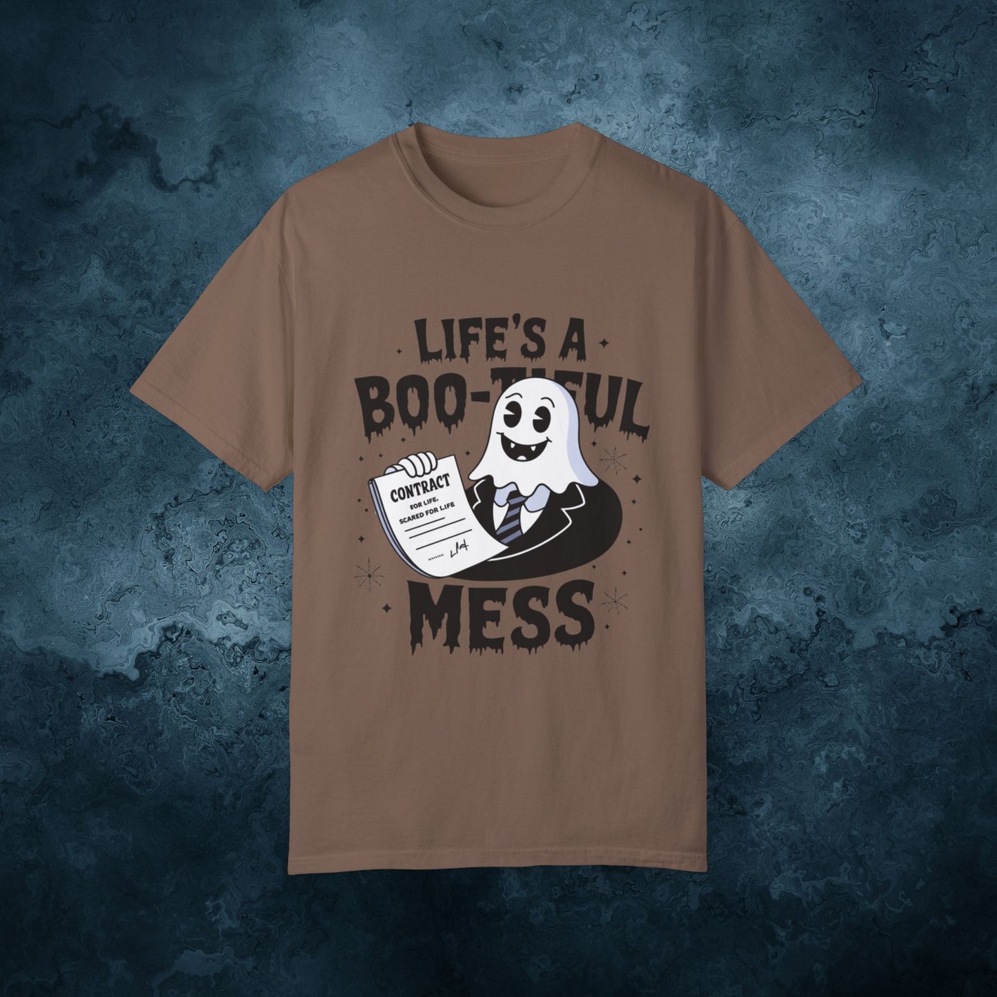 Ghost Halloween T-Shirt, Funny Ghost Design Tee, Life's A Boo-tiful Mess Shirt, Unique Halloween Gift, Spooky Graphic Tee