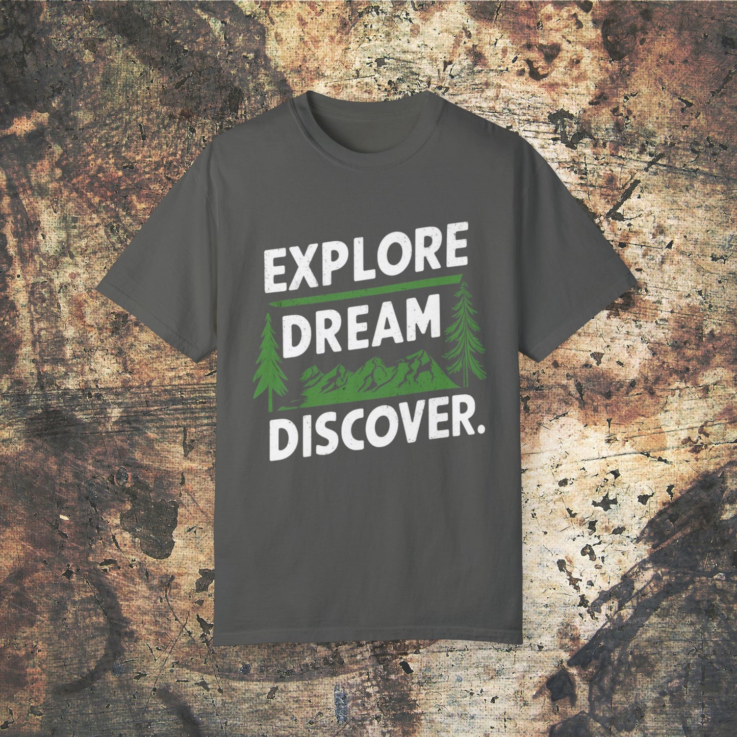 Adventure T-Shirt, Explore Dream Discover, Outdoors Graphic Tee, Inspirational Shirt, Hiking Graphic T-Shirt, Nature Lover Gift